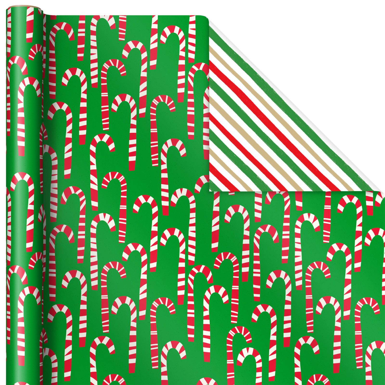 Hallmark Christmas Wrapping Paper with Cut Lines on Reverse (3