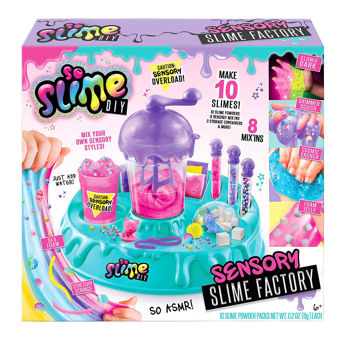 DIY Slime. Ingredients and Decorations for Slimes Stock Image