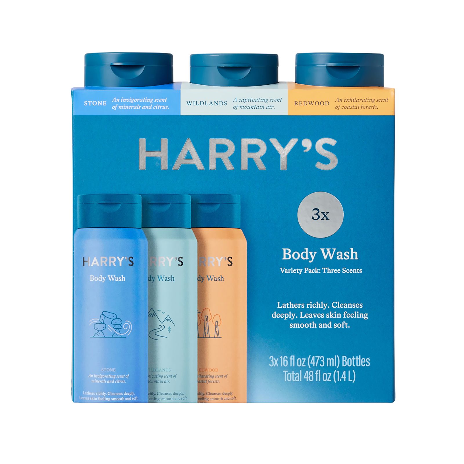 Harry's Body Wash Variety Pack, 3 pk. - BJs Wholesale Club