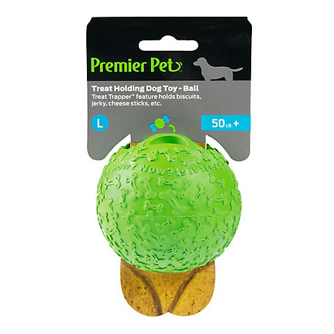 Premier Pet Treat Holding Dog Toy - Ball, Large