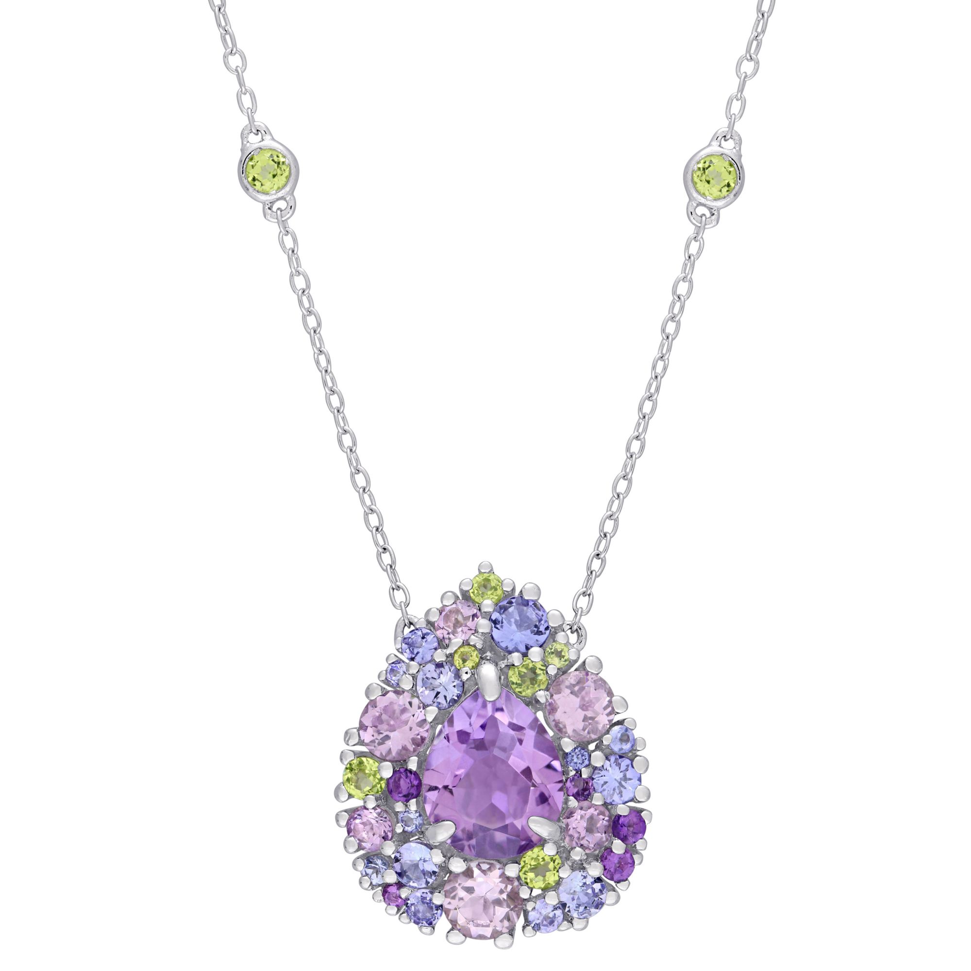 Invisible necklace, 10mm square crystal – NELA GEMS