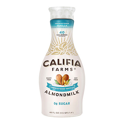 Califia Farms Unsweetened Vanilla Almond Milk, 48 fl. oz.