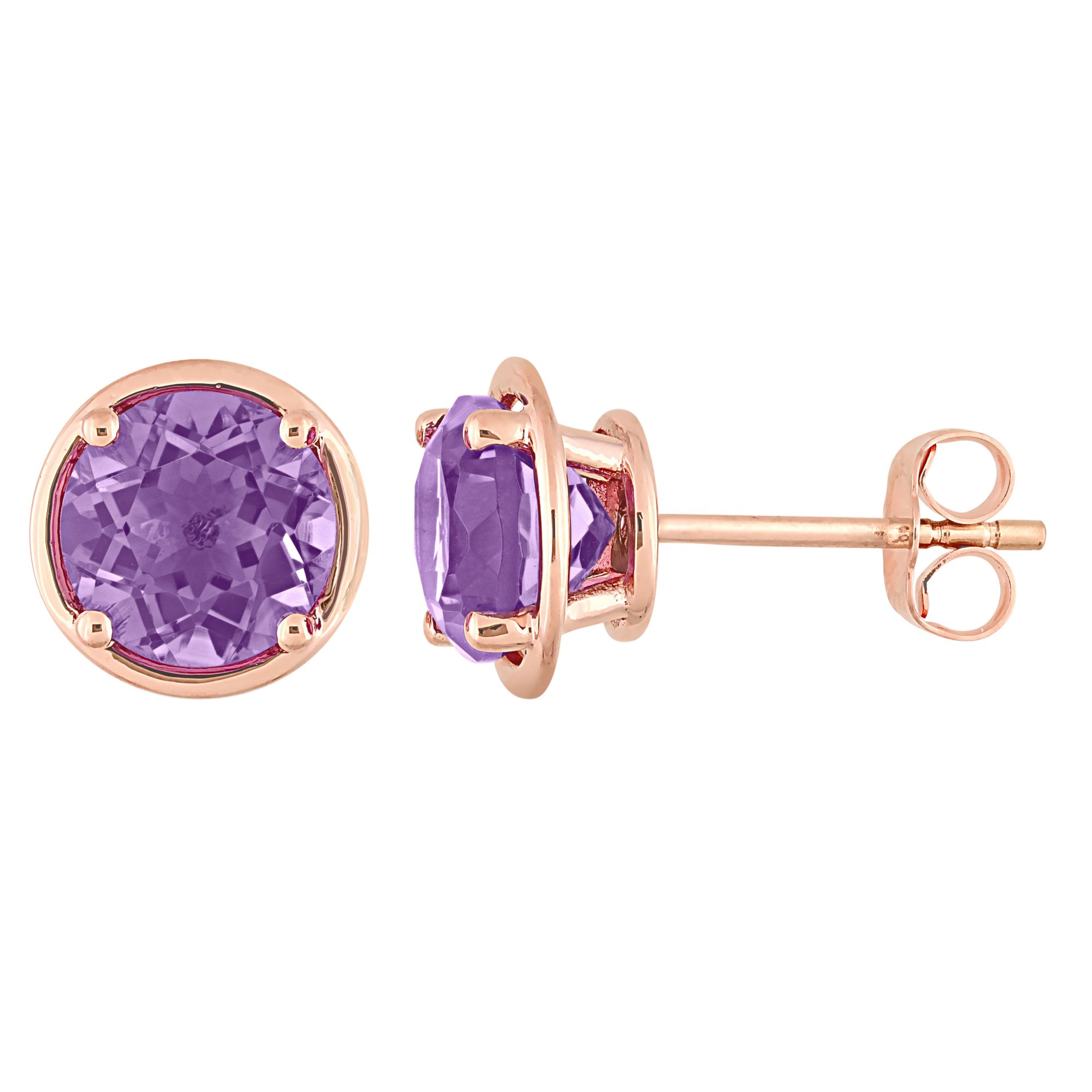 Amethyst on sale stud earrings