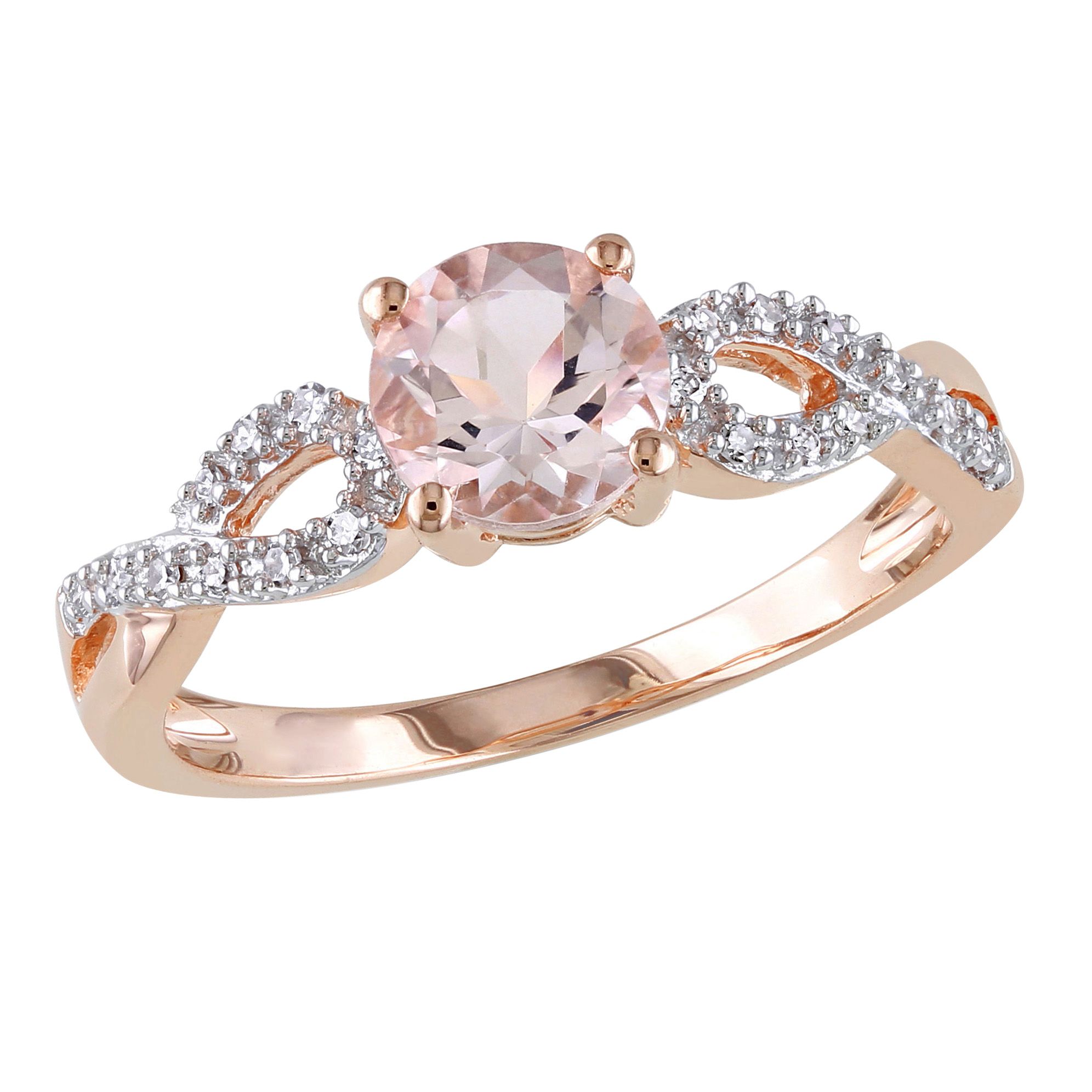 Rose Gold Thick & Diamante Ring 8-Pack in 2023