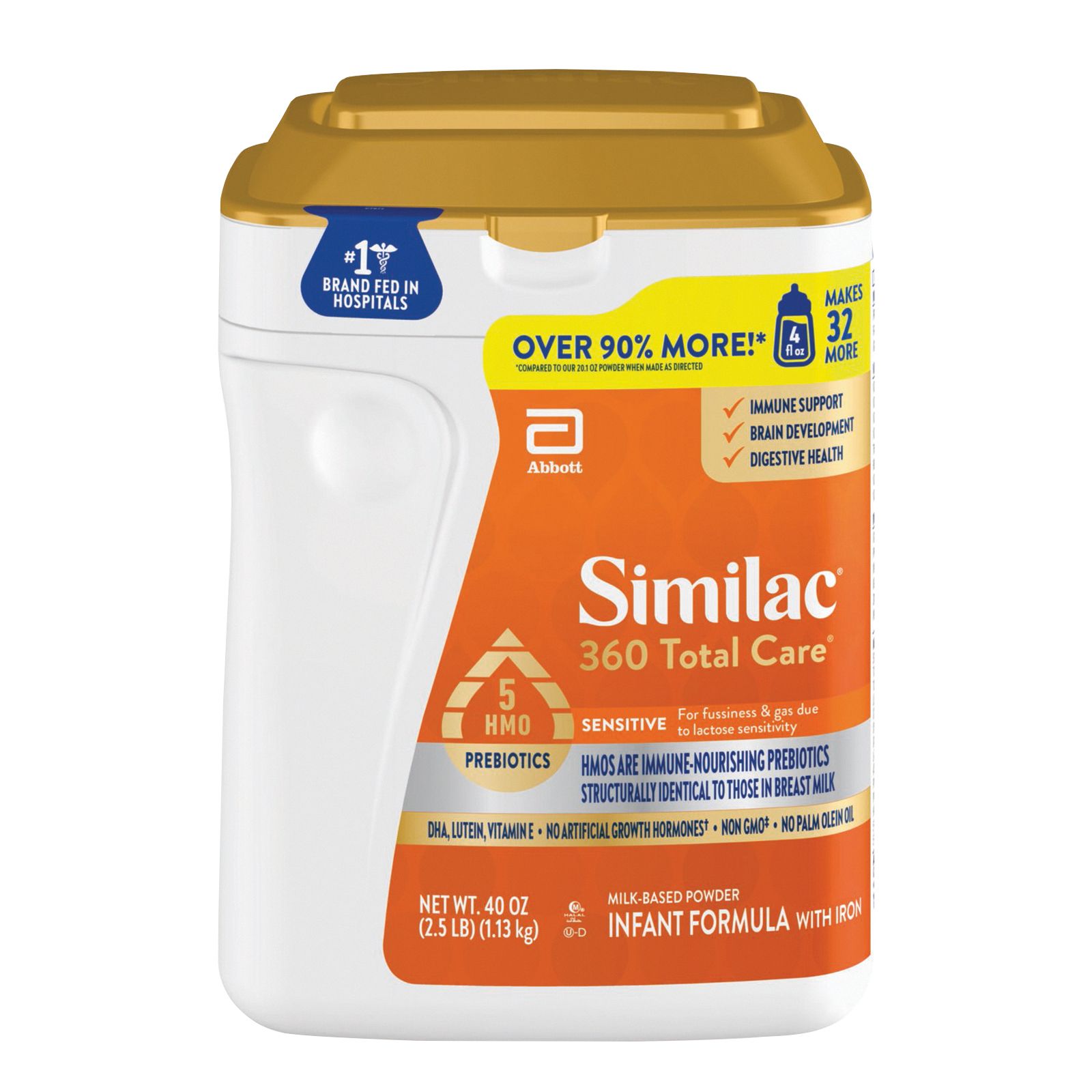 Similac 360 Total Care 40 oz. Sensitive Infant Formula Powder