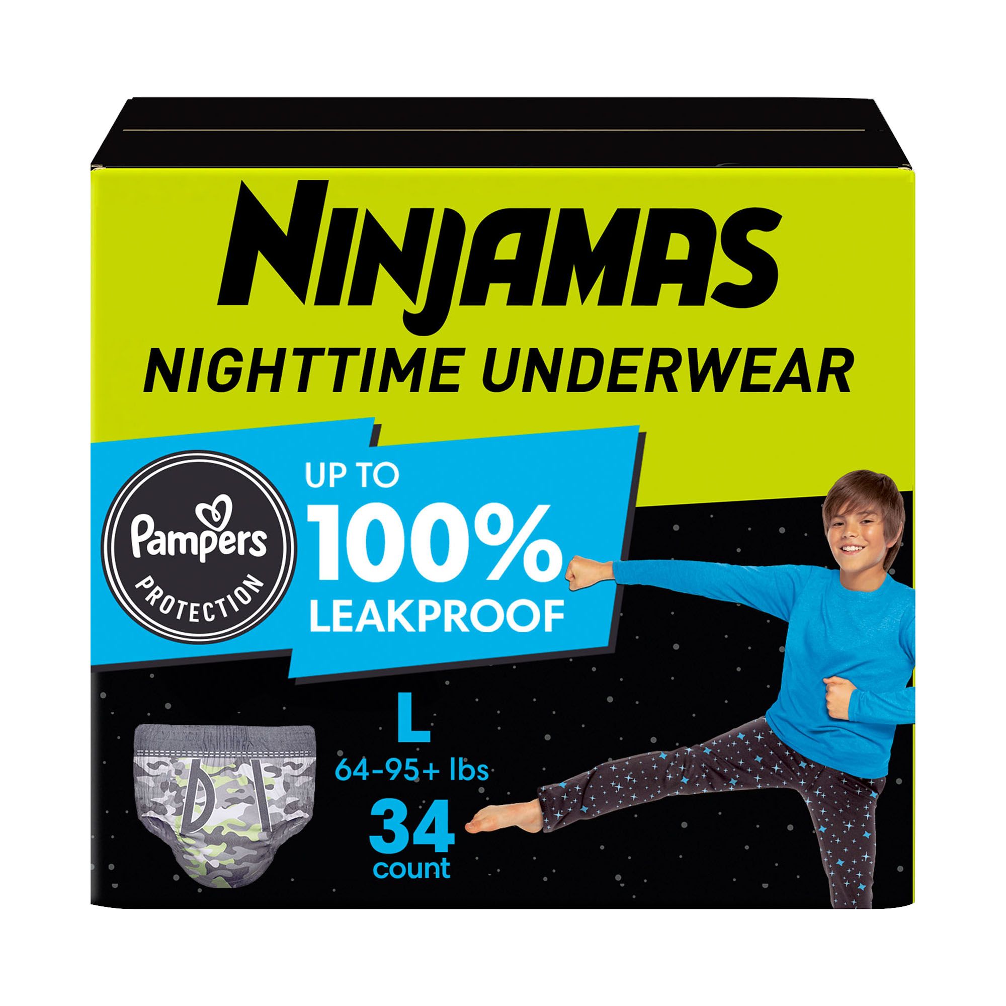  Pampers Ninjamas Nighttime Bedwetting Underwear