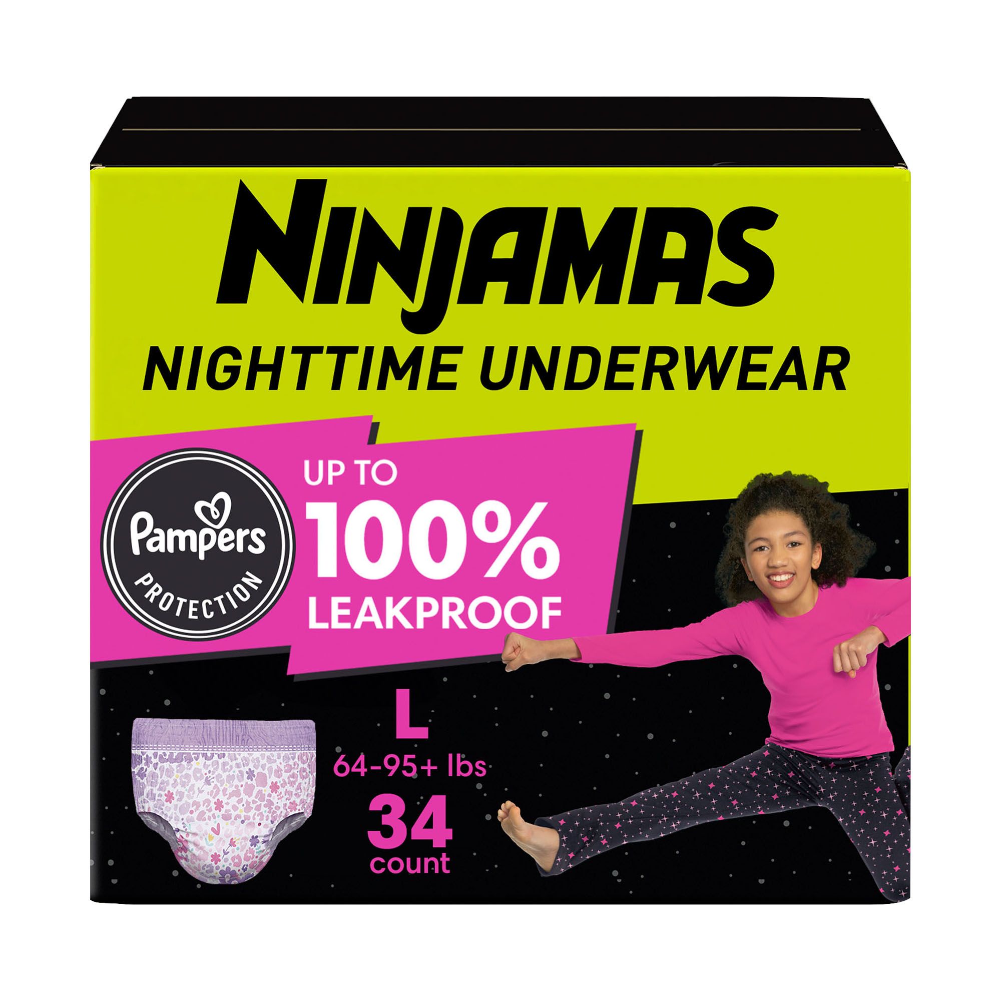 Ninjamas Nighttime Bedwetting Underwear for Boy (Select Size)