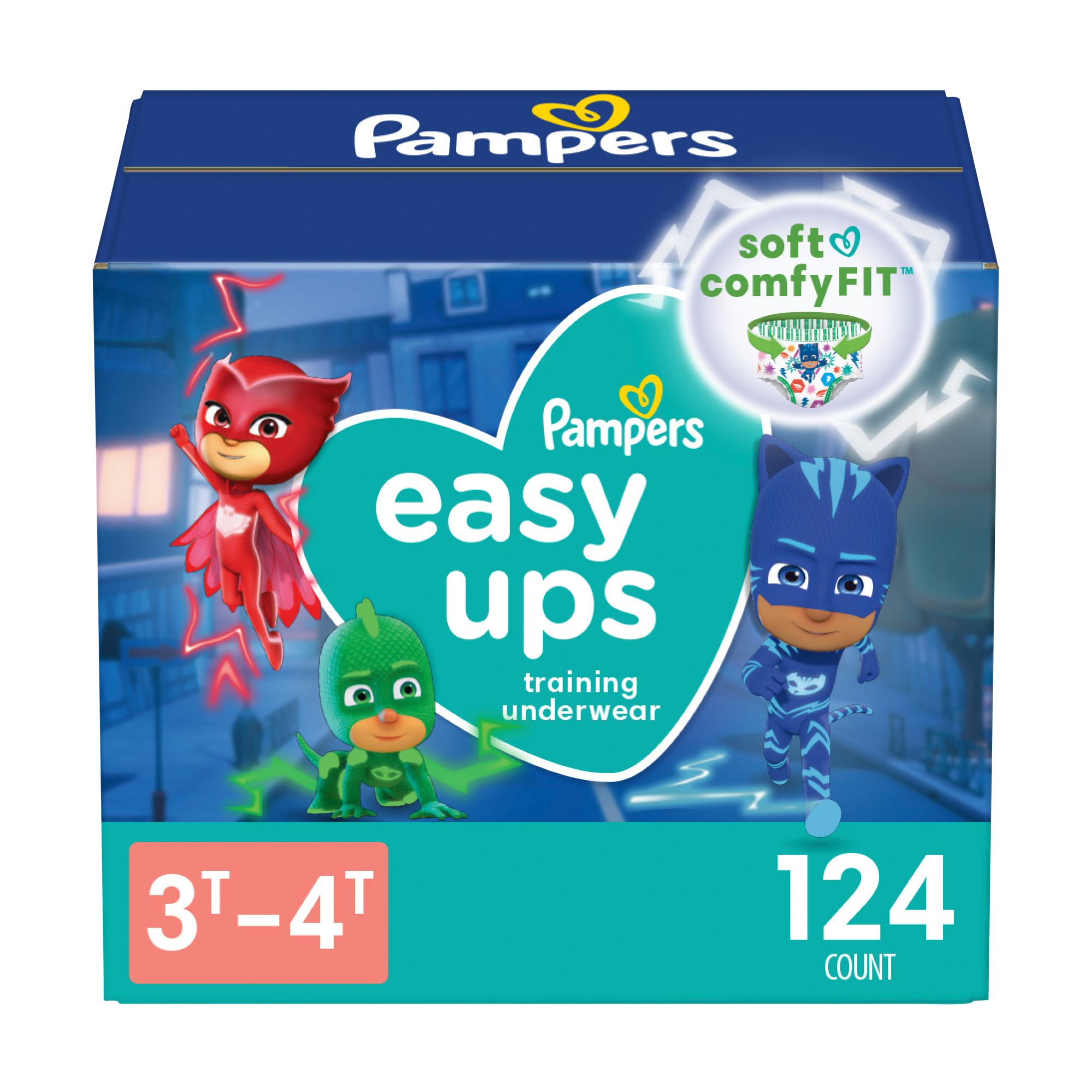 Pampers Easy Ups Training Girls Underwear, Size 6 (4T-5T), 104 Count :  : Baby