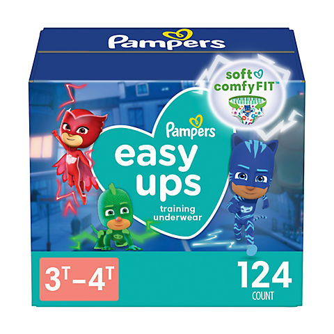 Pampers Easy Ups Training Underwear Boys 3T-4T Size 5, 124 ct.