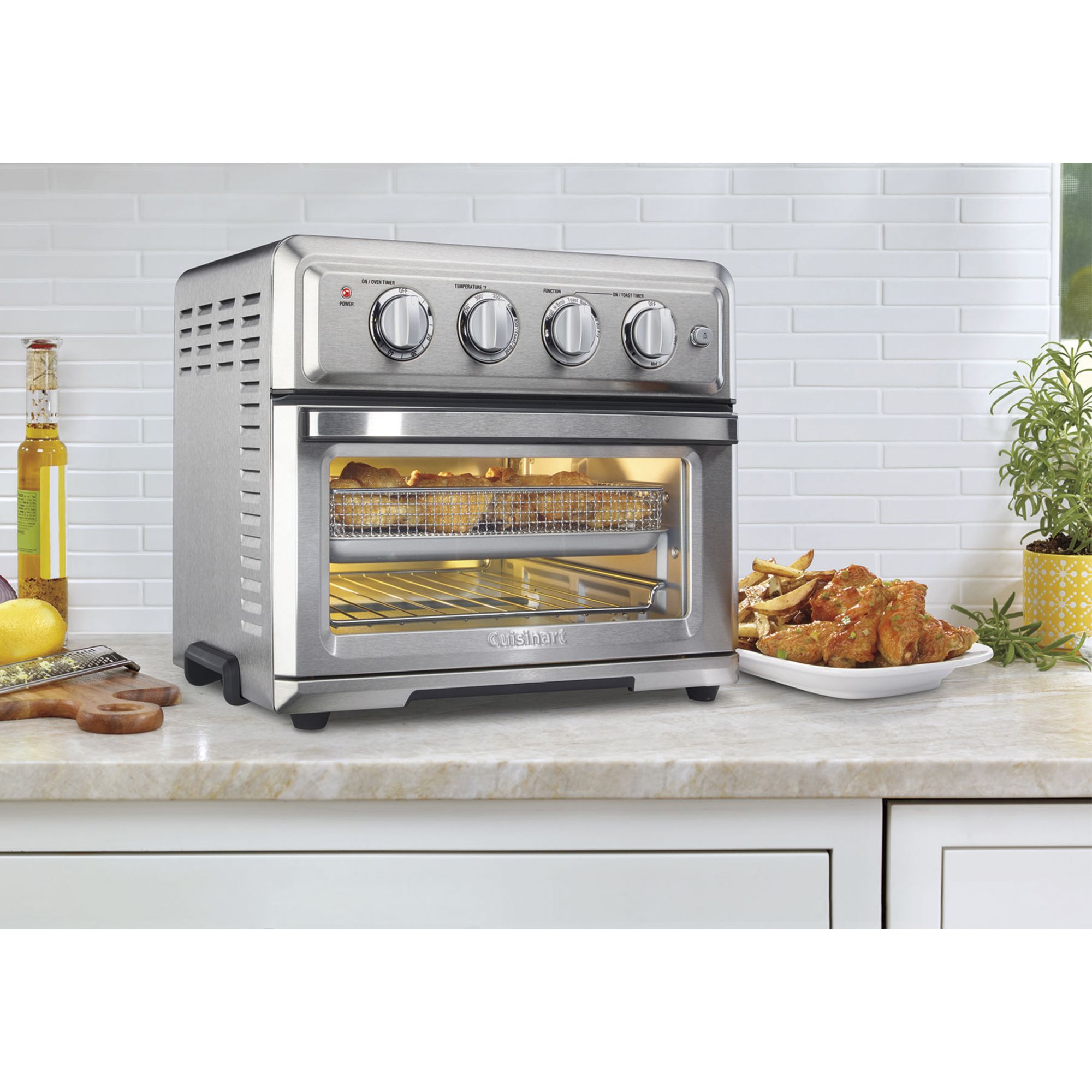 Cuisinart TOA-26 Compact Airfryer Toaster Oven, Large Capacity Air Fryer  with 60-Minute Timer/Auto-Off, Stainless Steel - On Sale - Bed Bath &  Beyond - 38452465