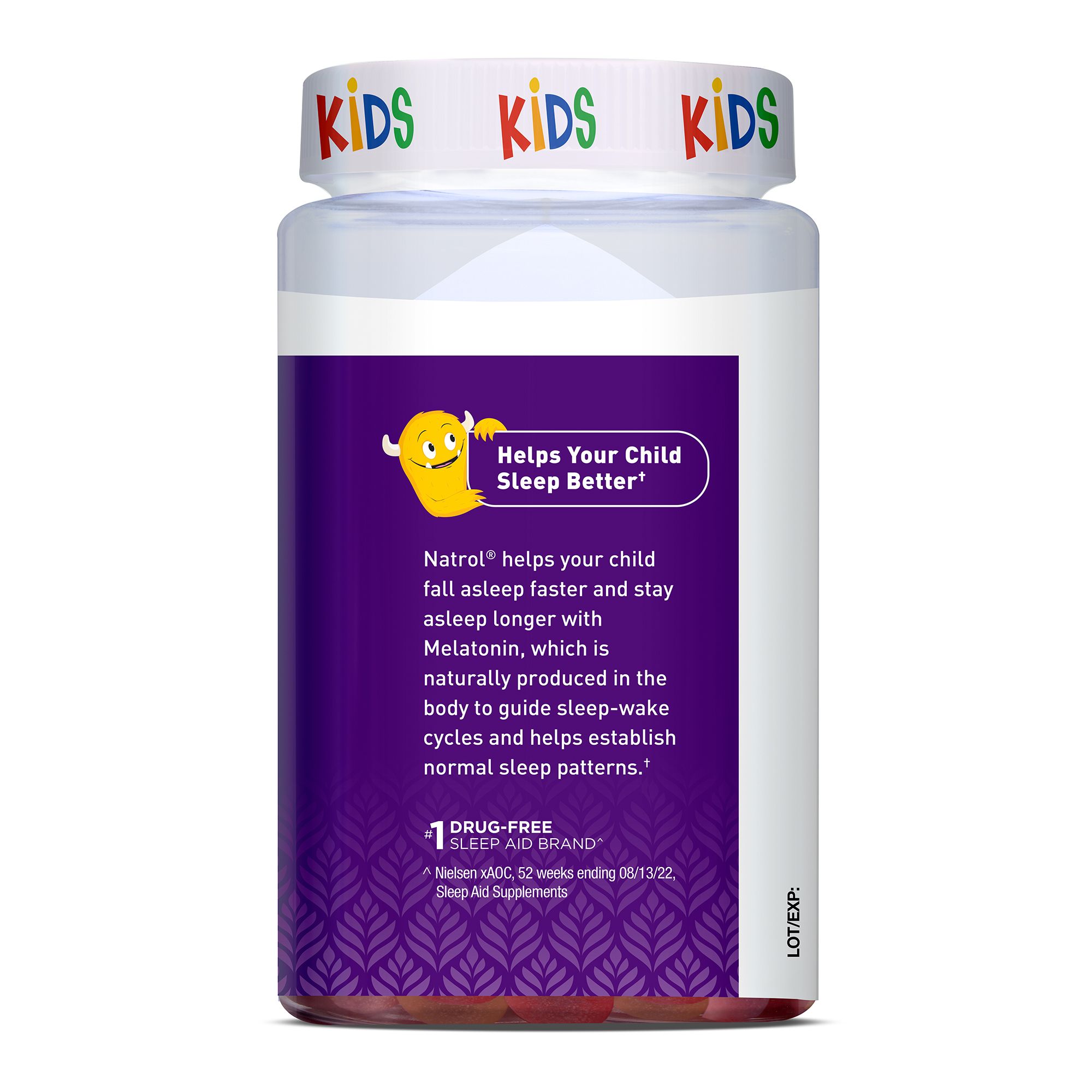 Natrol Kids Melatonin 1mg, Dietary Supplement for Restful Sleep