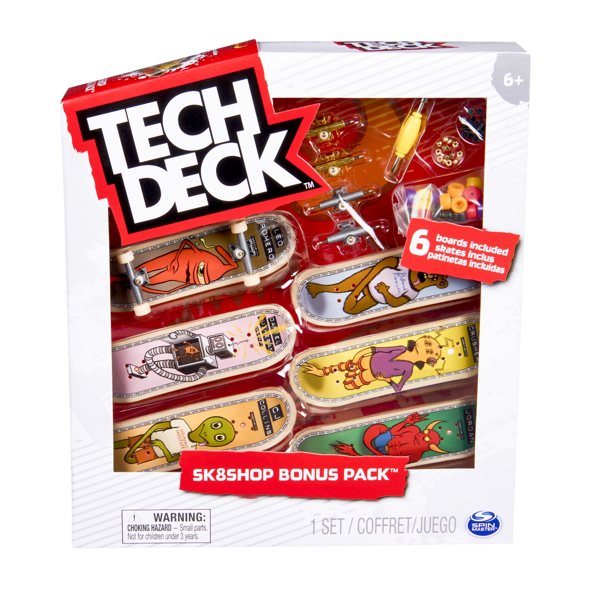  Tech Deck, Plan B Pro Series Finger Board with Storage Display,  Built for Pros; Authentic Mini Skateboards, Kids Toys for Ages 6 and up :  Toys & Games