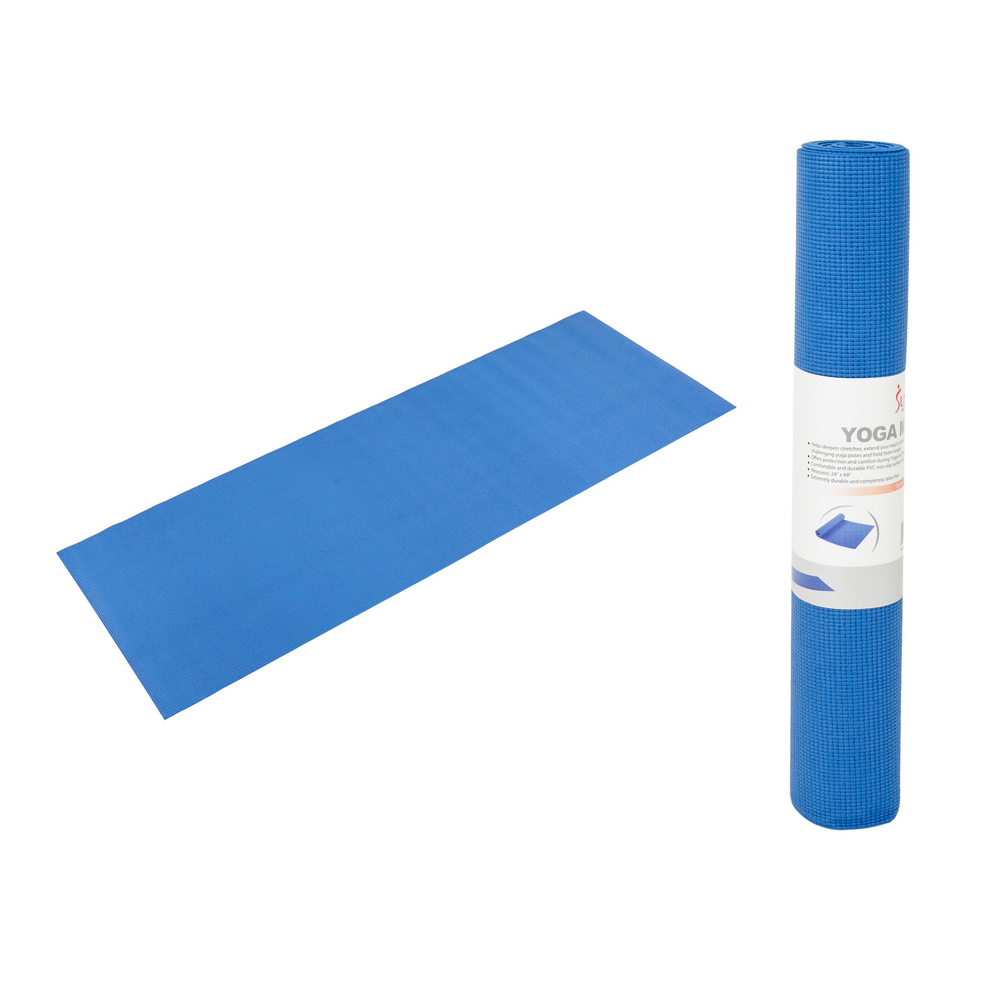 Casall Yoga Mat Blue approx. 185 x 61 x 0.5 cm : : Sports &  Outdoors