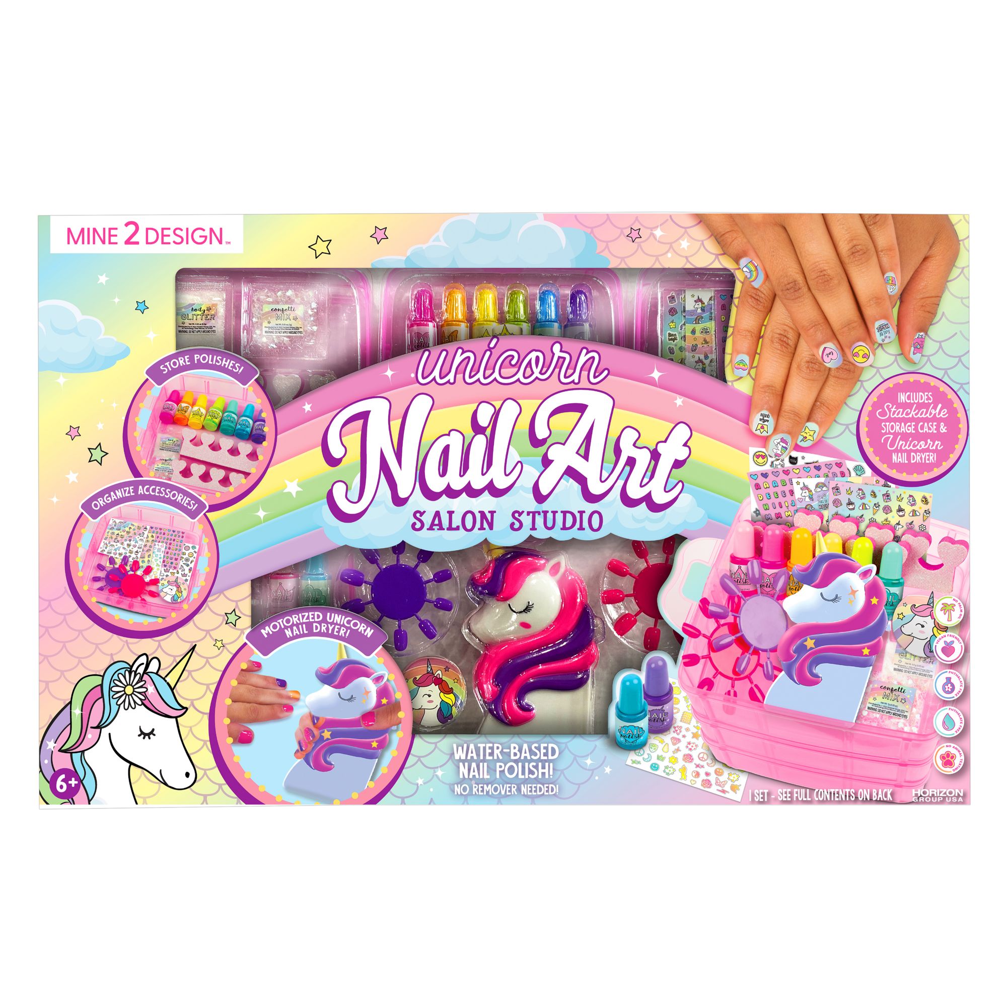 Nail Art Kit For Girls Peelable Nail Art Set Nail Decoration Accessories  Nail Decorations For Child