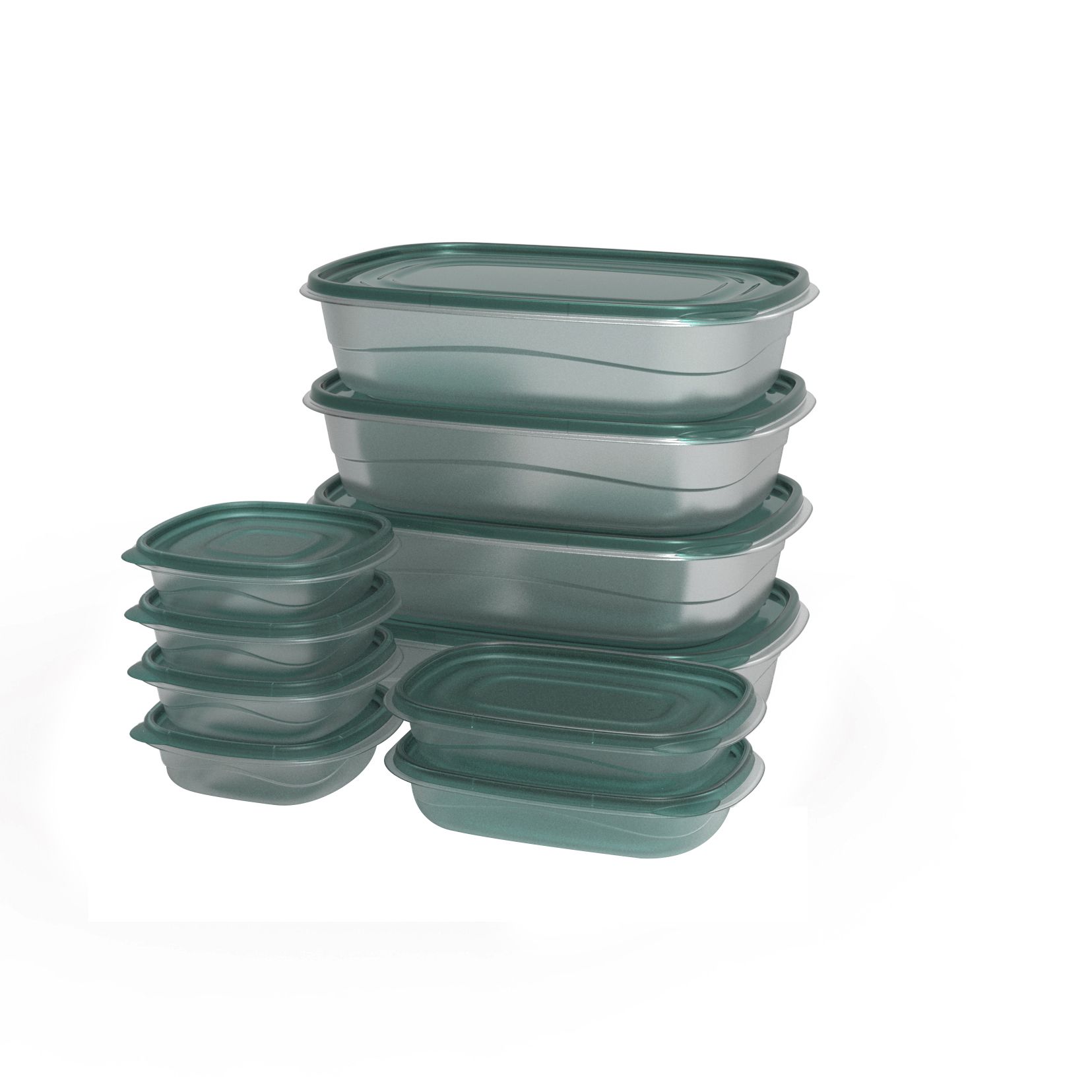 Rubbermaid TakeAlongs 1.1-Gallon Large Rectangle Containers, 2