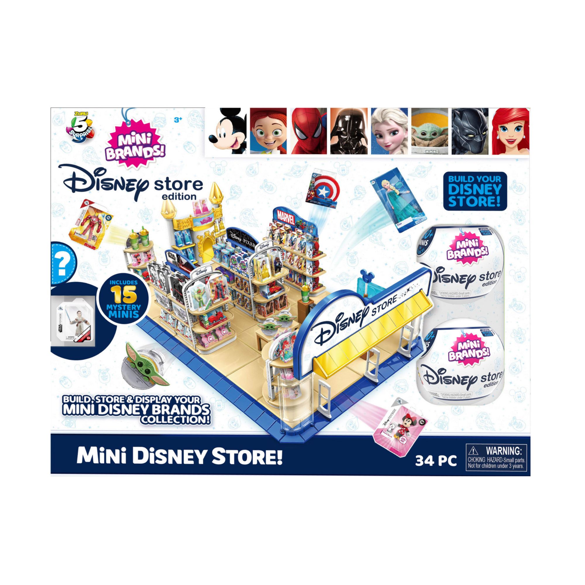 5 Surprise Mini Brands Electronic Mini Mart with 4 Mystery Mini Brands  Playset by ZURU