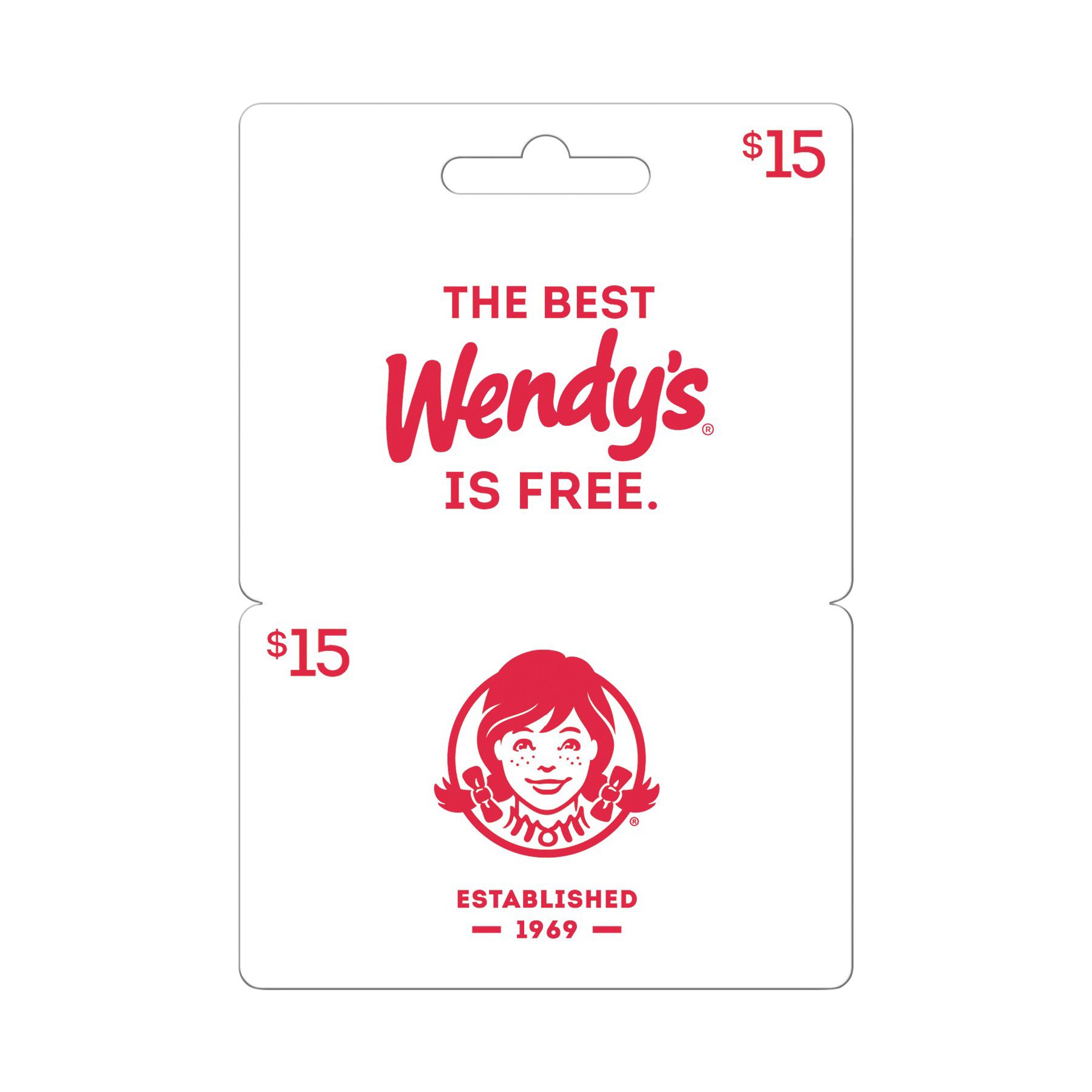 Wendy's $15 Gift Card