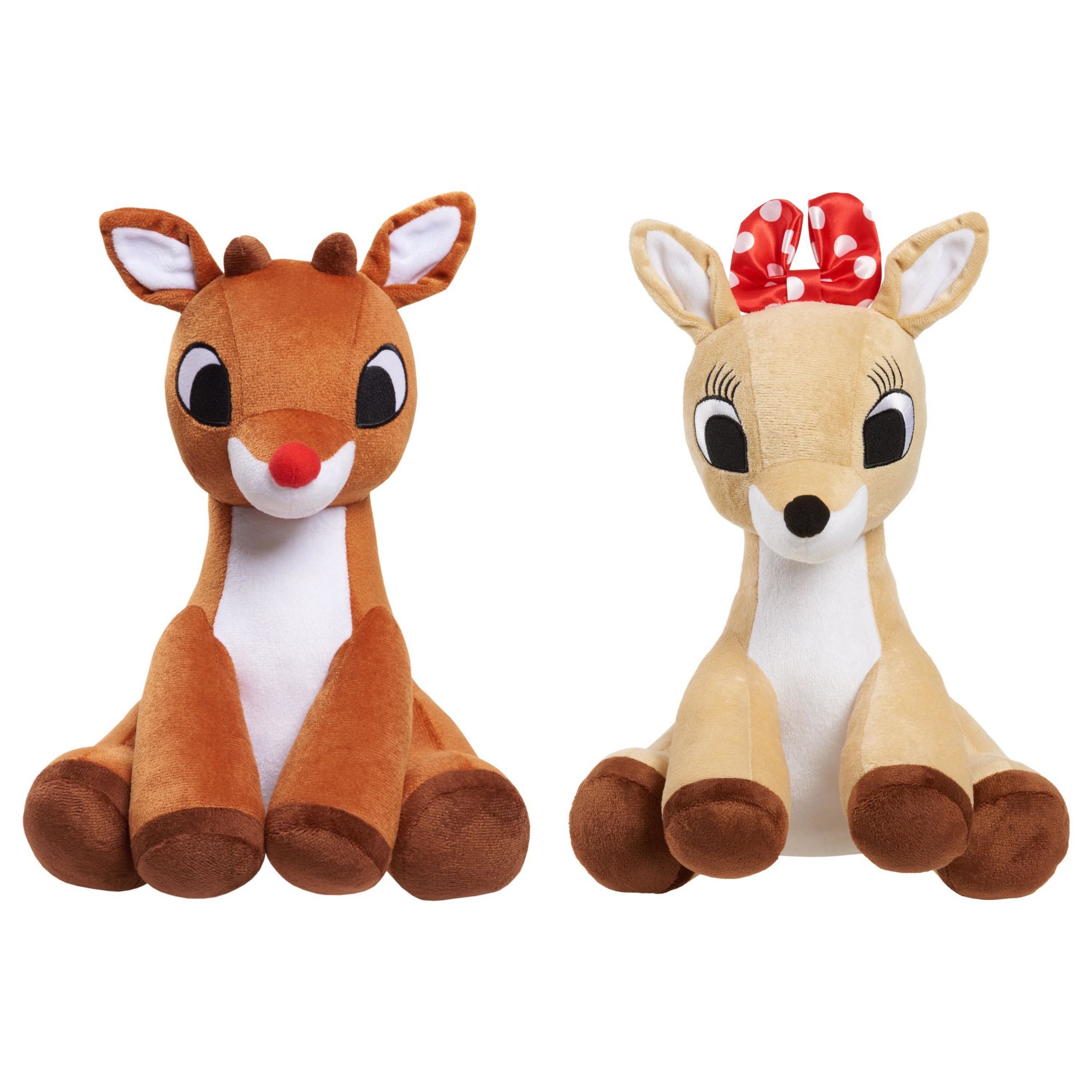 MINI Rudolph Red Nosed Reindeer Plush Toy Animated Light-Up Sing Song ...