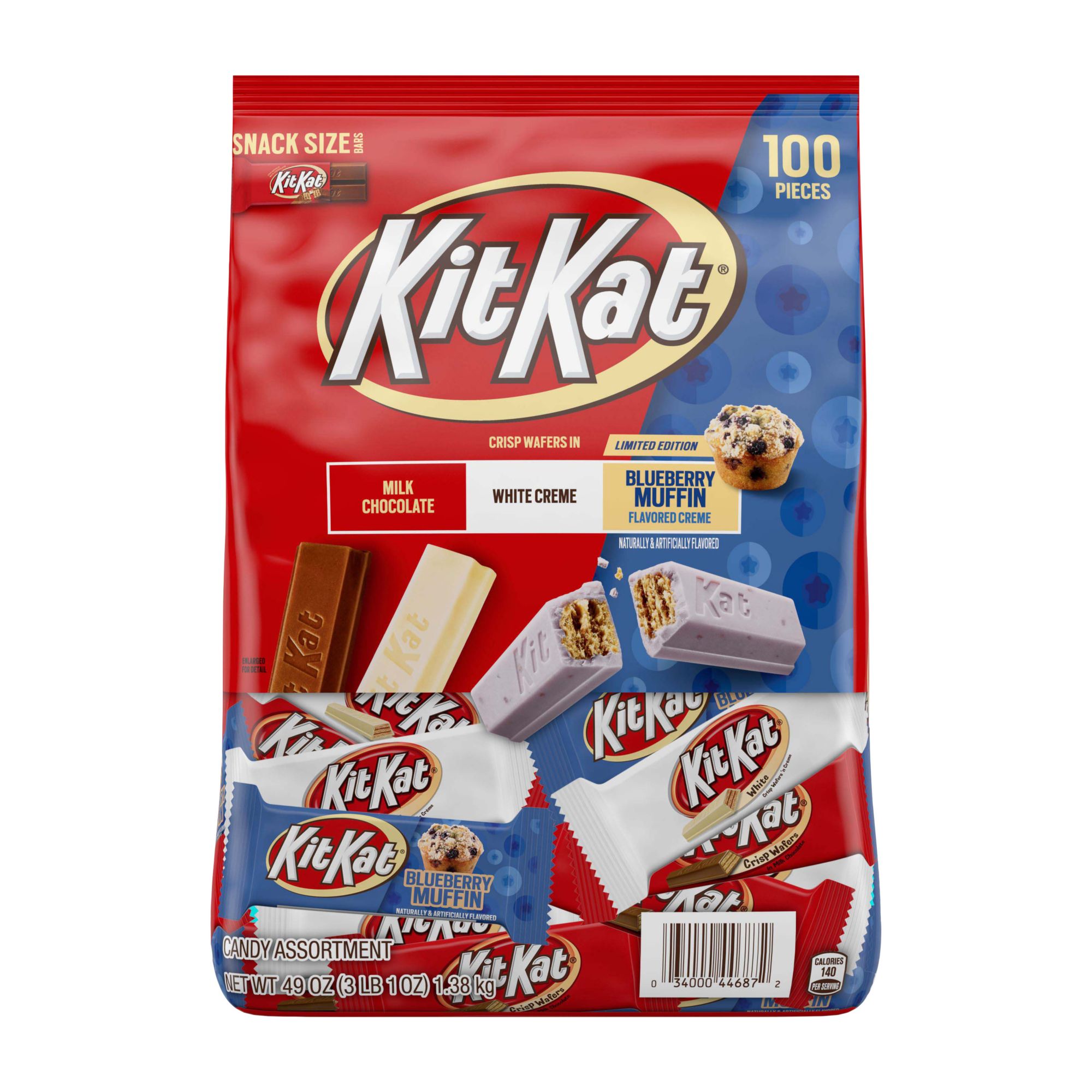 KIT KAT Miniatures Milk Chocolate Wafer Candy Bars, Halloween, 10 oz Bag