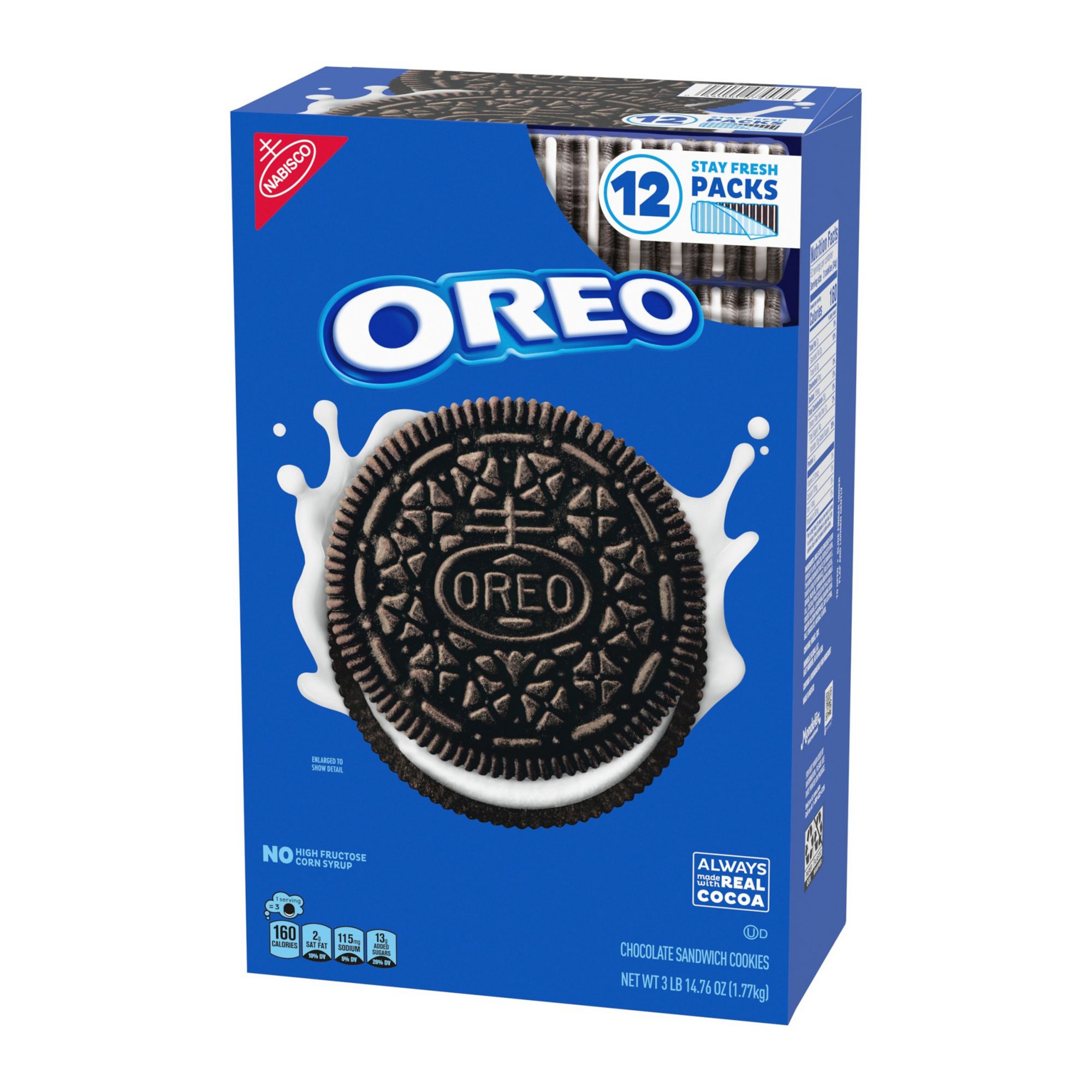 Oreo Chocolate Sandwich Cookies, 12 pk.