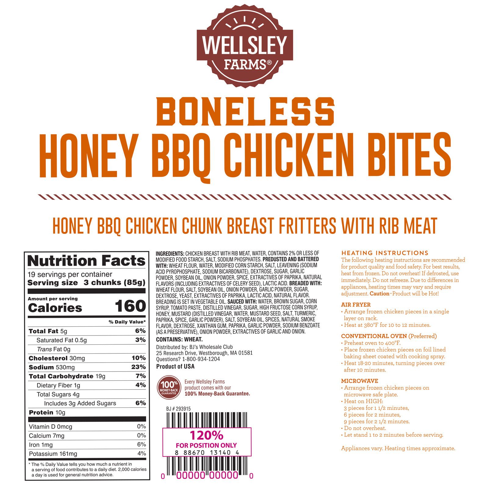 Wellsley Farms Honey BBQ Chicken Bites | BJ's Wholesale Club