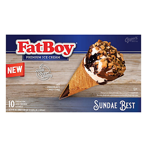 FatBoy Sundae Best Cone, 10 pk.