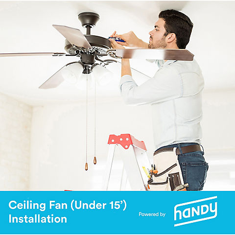 Handy Ceiling Fan Installation, under 15 feet