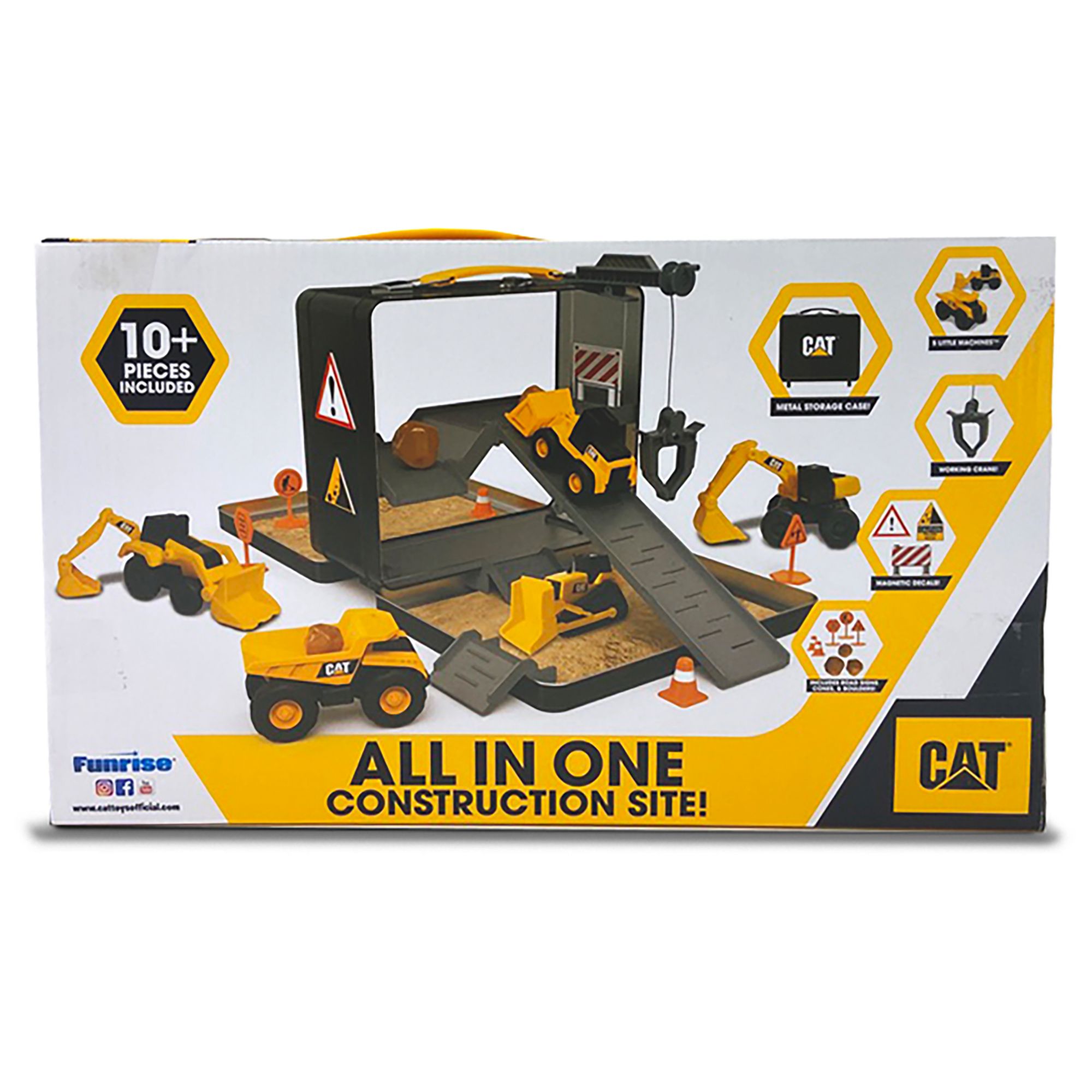 CAT Little Machines Store N Go Playset with Construction Vehicles