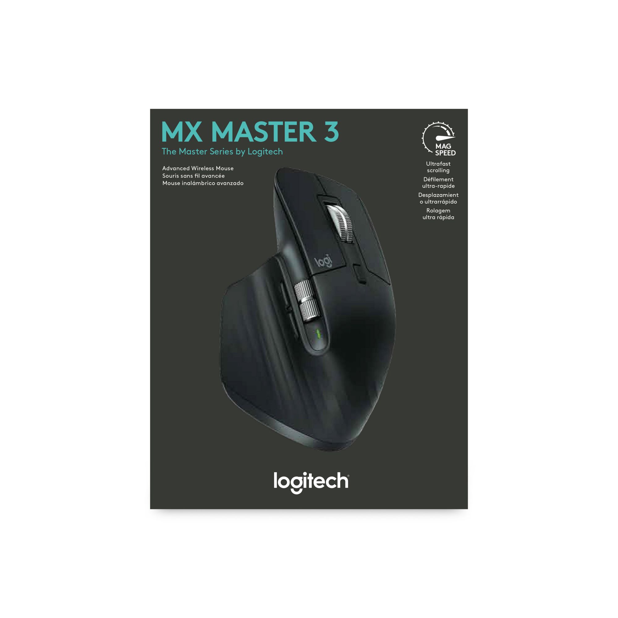 Logitech MX Master 3 / Ultrafast Scrolling, Wireless Touch Mouse