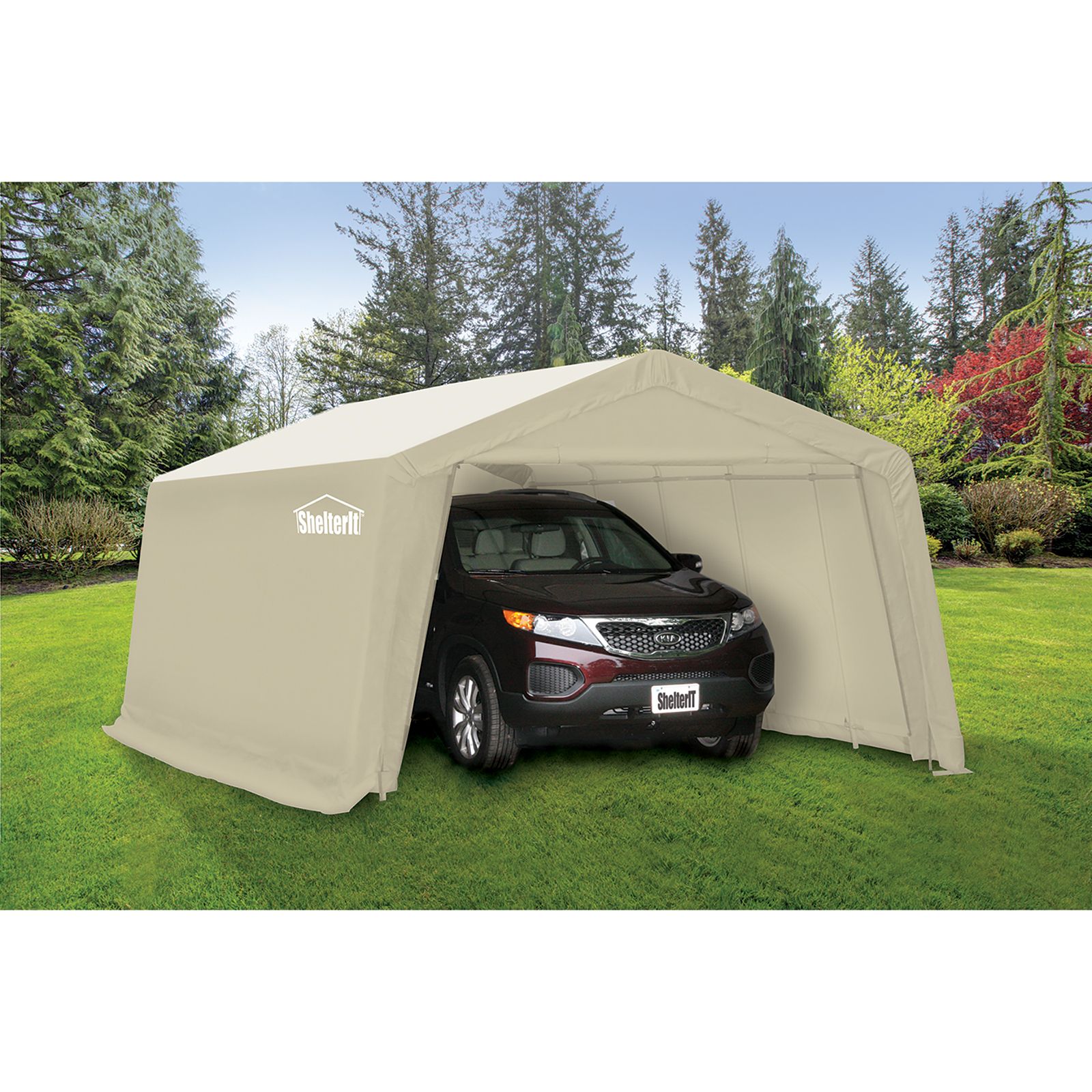 Tent garage outlet