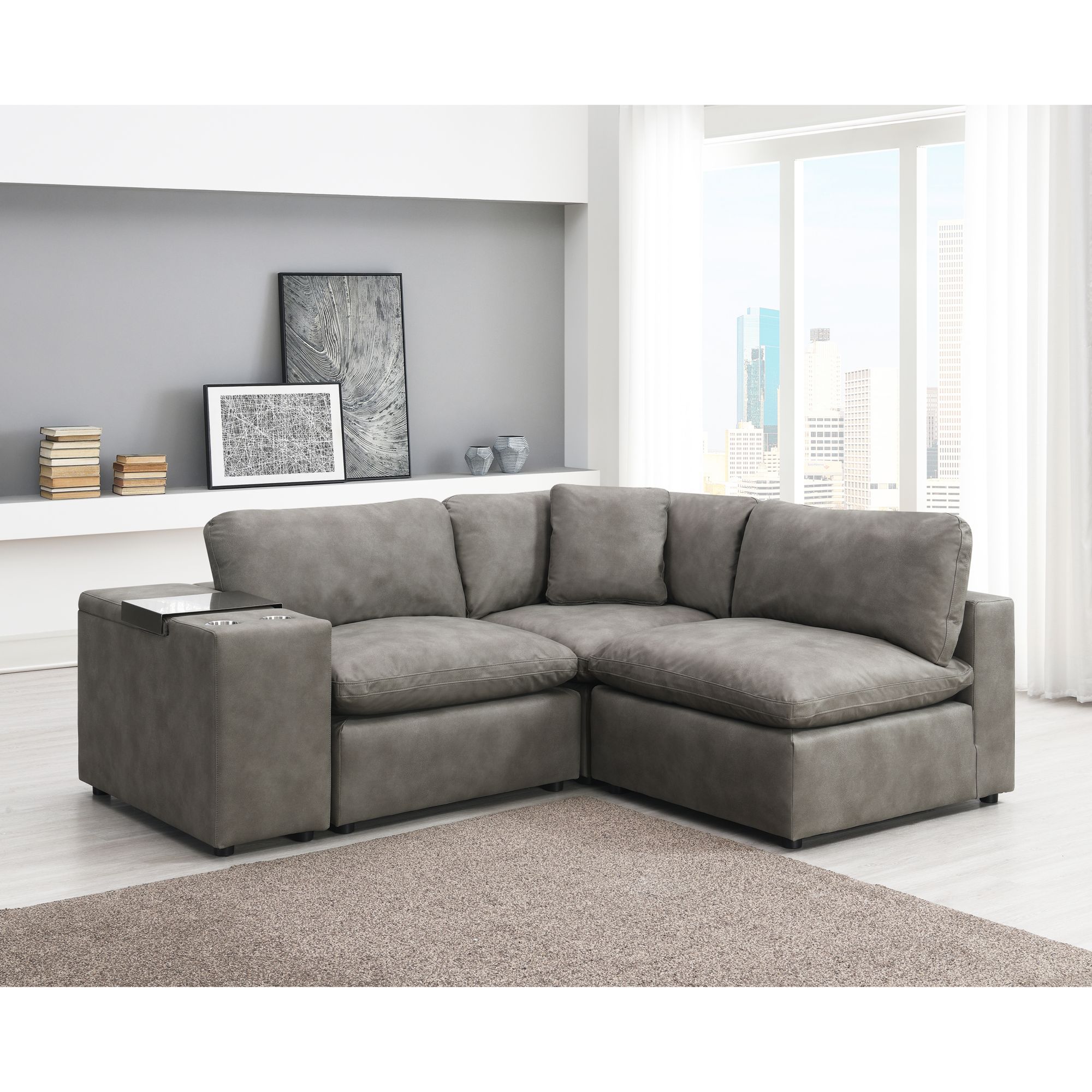 Shop for Cloud Sectional, Gray