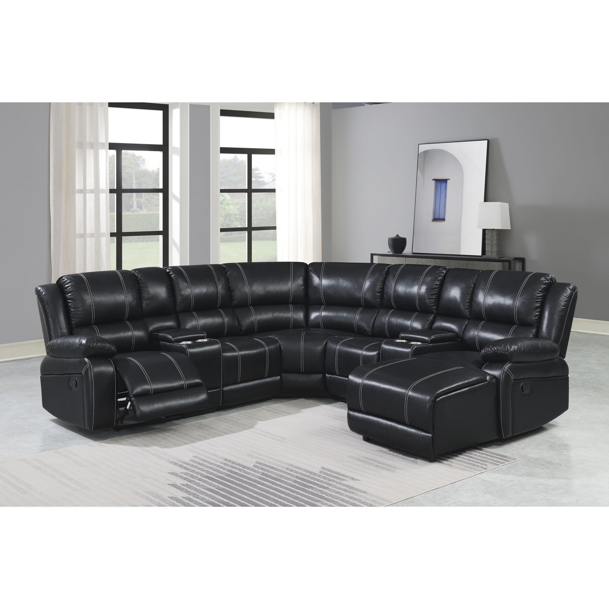 Black sectional clearance