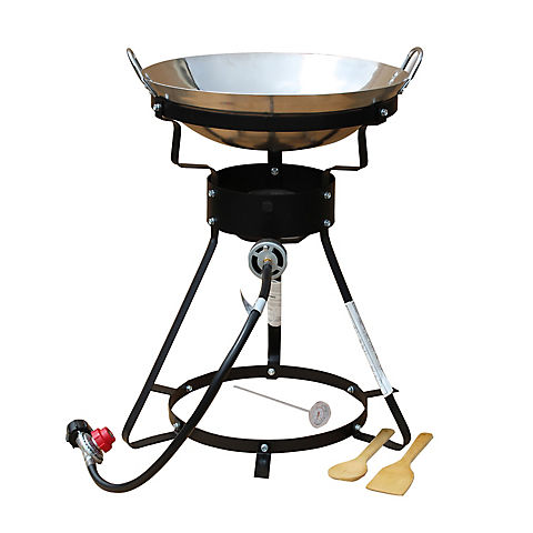 King Kooker Propane Outdoor Cooker with 18" Stainless Steel Wok
