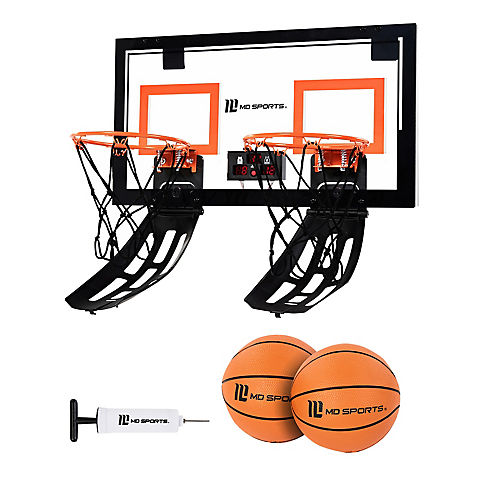 MD Sports Bounce Back Over the Door Basketball Game with Electronic Scoring