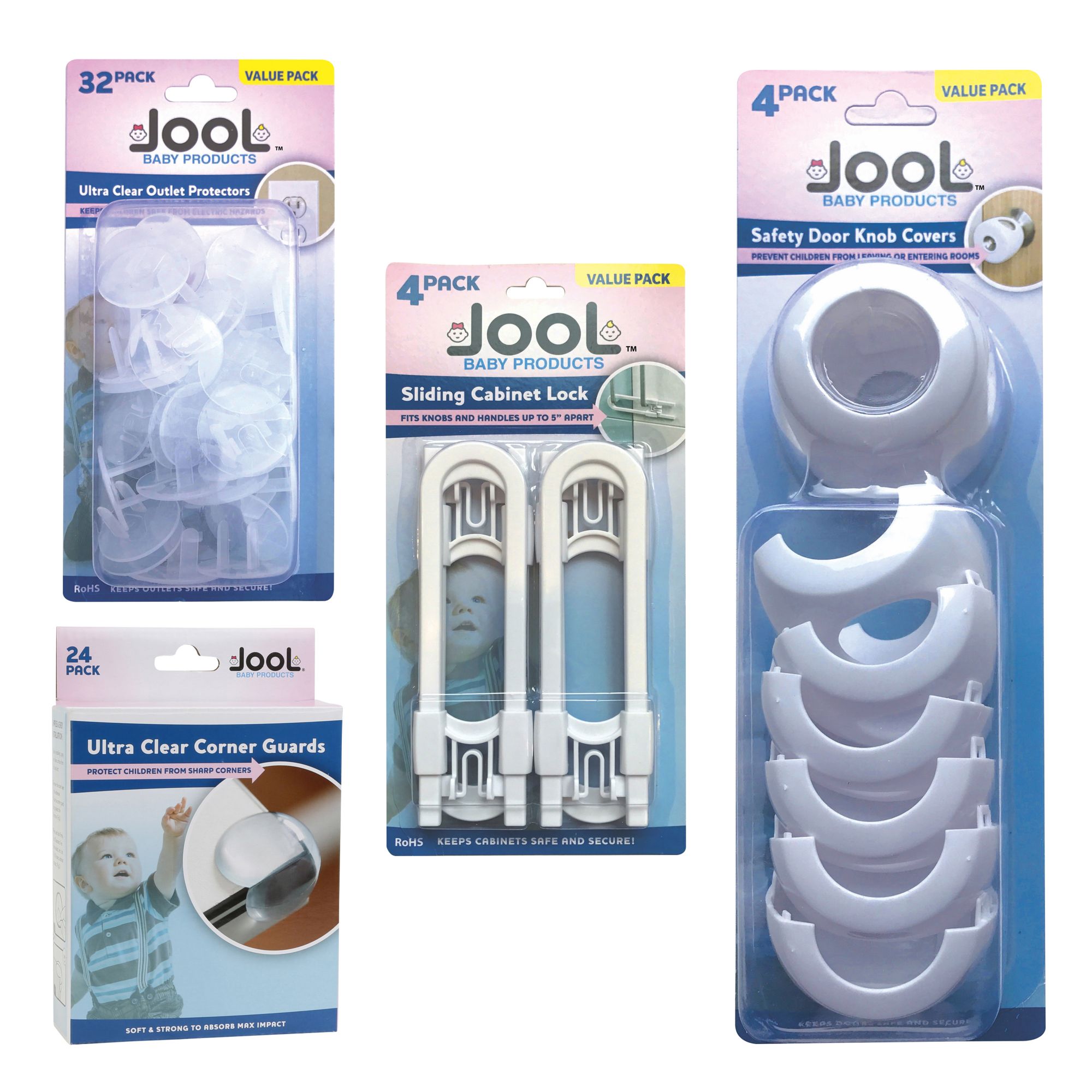 JOOL BABY PRODUCTS Door Lever Lock Child Safety - Child Proof Doors and  Handles, Strong Adhesives - Child Safety By Jool Baby (2-Pack) DHL-102 -  The Home Depot