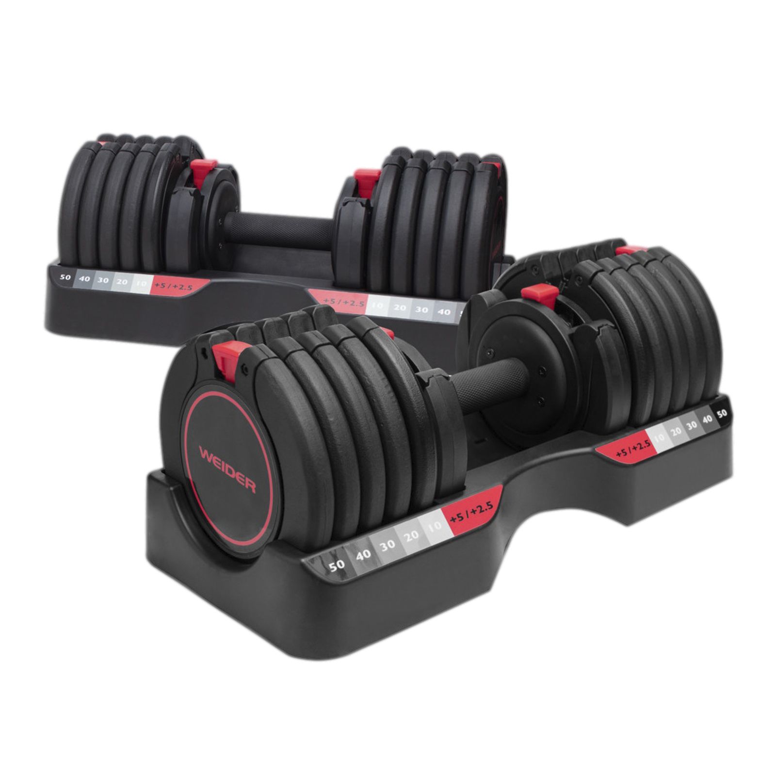 Buy Home GYM Set: Workout Bench + 2x 55lbs Adjustable Dumbbells
