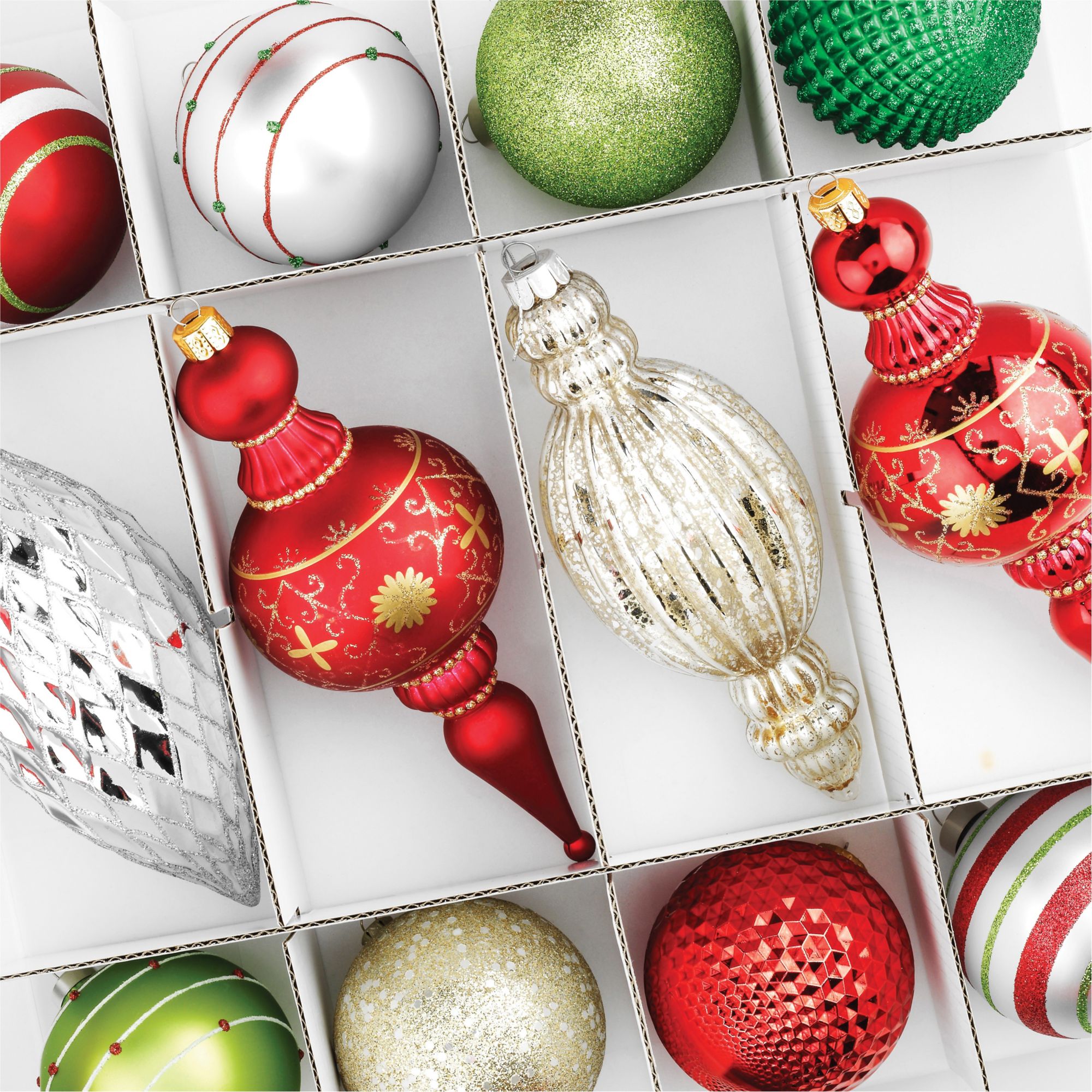 Whitmor 64 Ornament Christmas Storage - Opaque