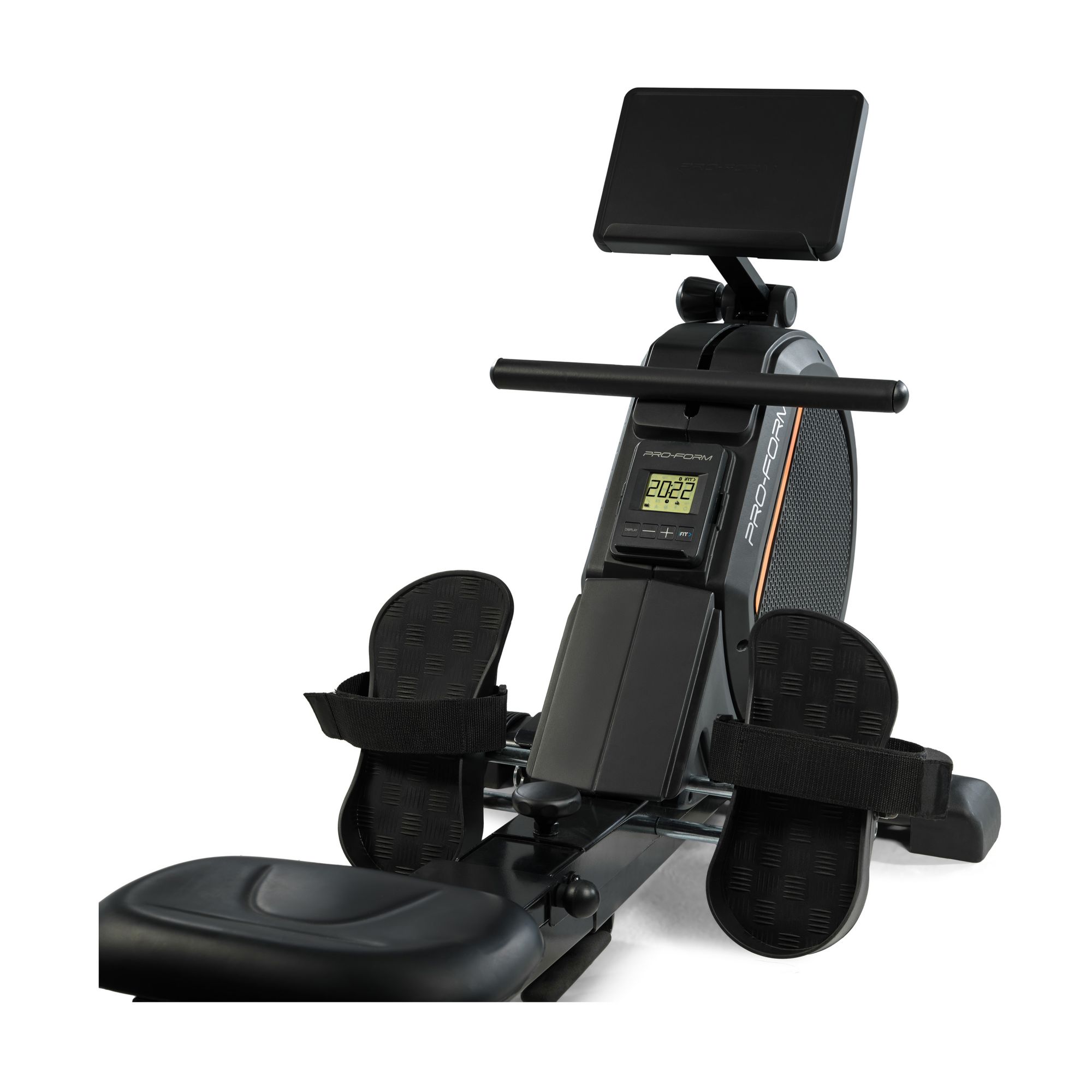 ProForm 550 R Magnetic Rowing Machine with LCD Display, 8 Resistance  Levels, Adjustable Foot Straps - Black in the Rowing Machines department at