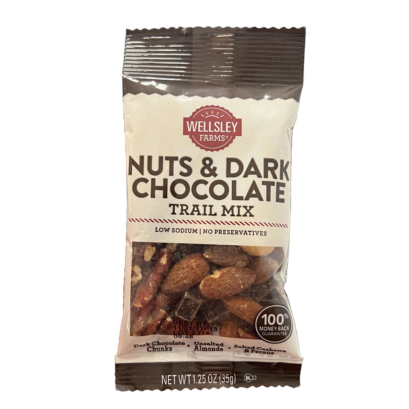 Wellsley Farms Nuts & Dark Chocolate Trail Mix, 16 pk.