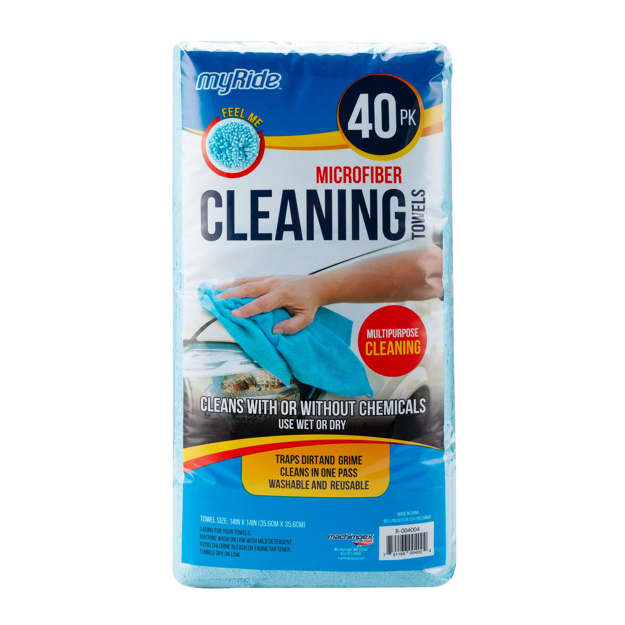 Great Value Microfiber Cleaning Towels, 12 Count - 12 ct