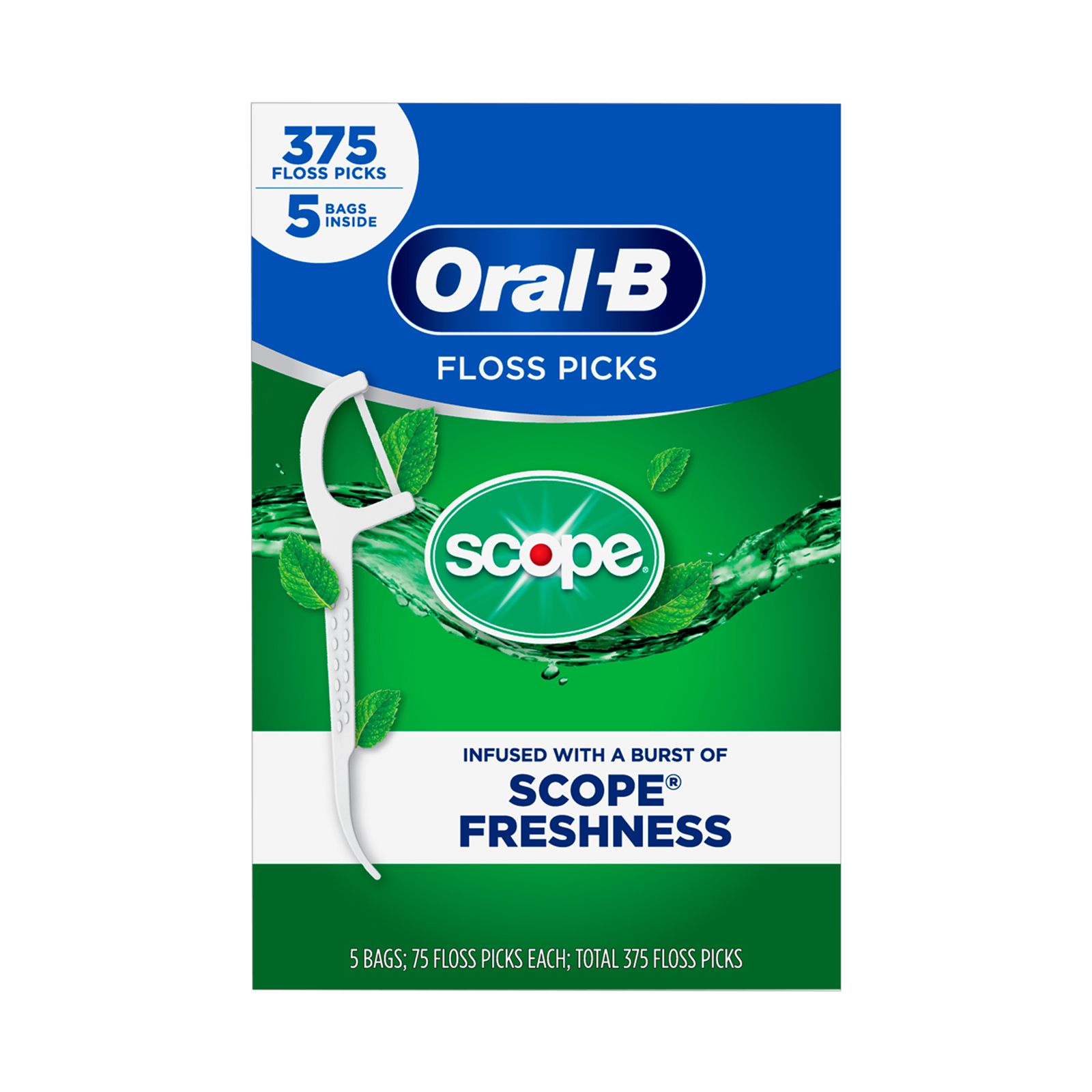 Demokrati hardware Håndfuld Oral-B Burst of Scope Floss Picks, 375 ct. - BJs Wholesale Club