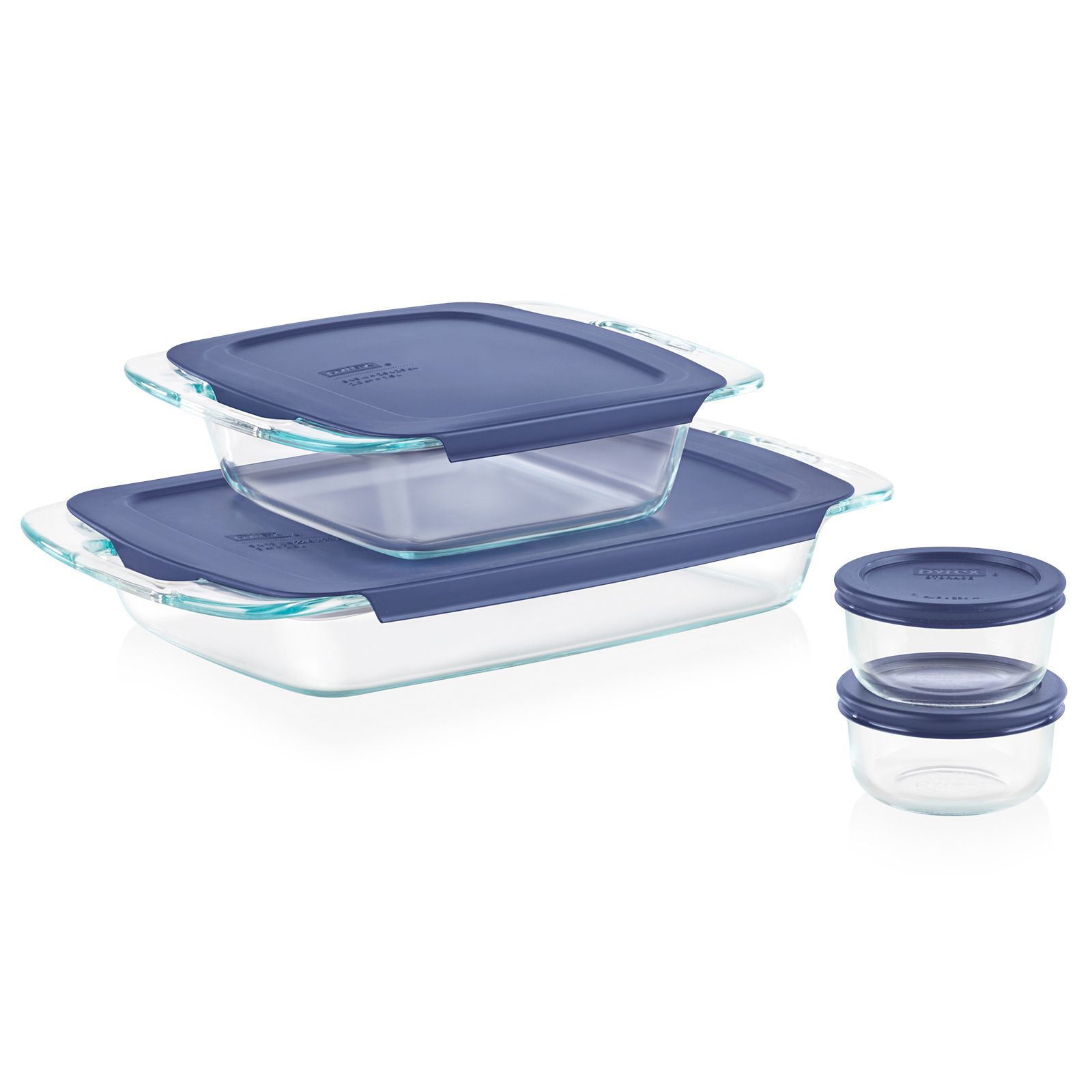 Pyrex Easy Grab 2-Qt Glass Casserole Dish with Lid, Tempered Glass Baking  Dish with Large Handles, Dishwashwer, Microwave, Freezer and Pre-Heated  Oven