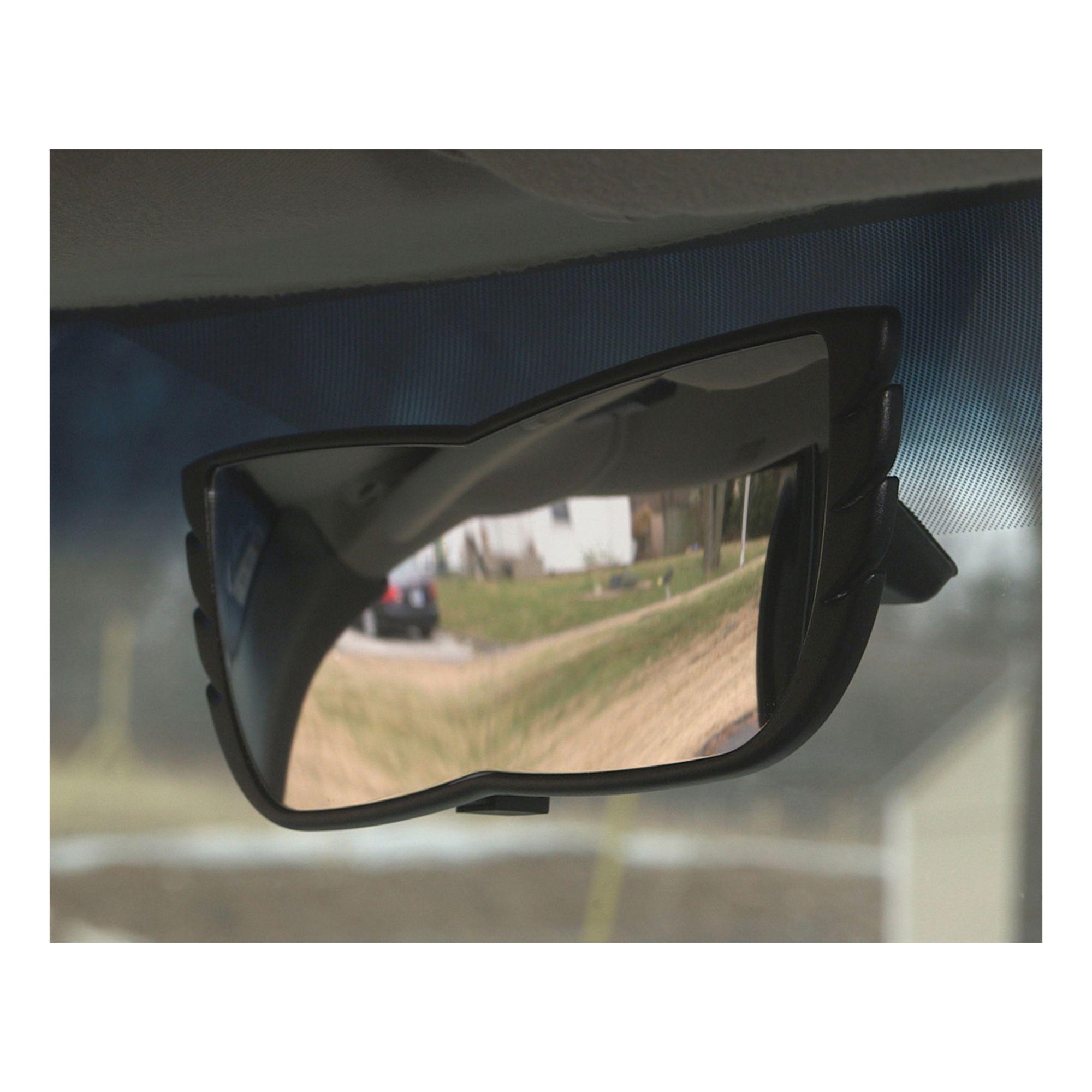 Angel View Wide-Angle Rearview Mirror As Seen On TV Black Convex Car Mirror  NEW