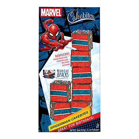 The Original Cakebites Snack - Marvel Spiderman, 8 ct.