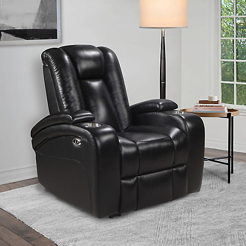Abbyson Living Diego Leather Power Theater Recliner