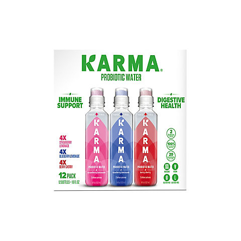 Karma Probiotic Water Variety Pack, 12 pk./18 oz.
