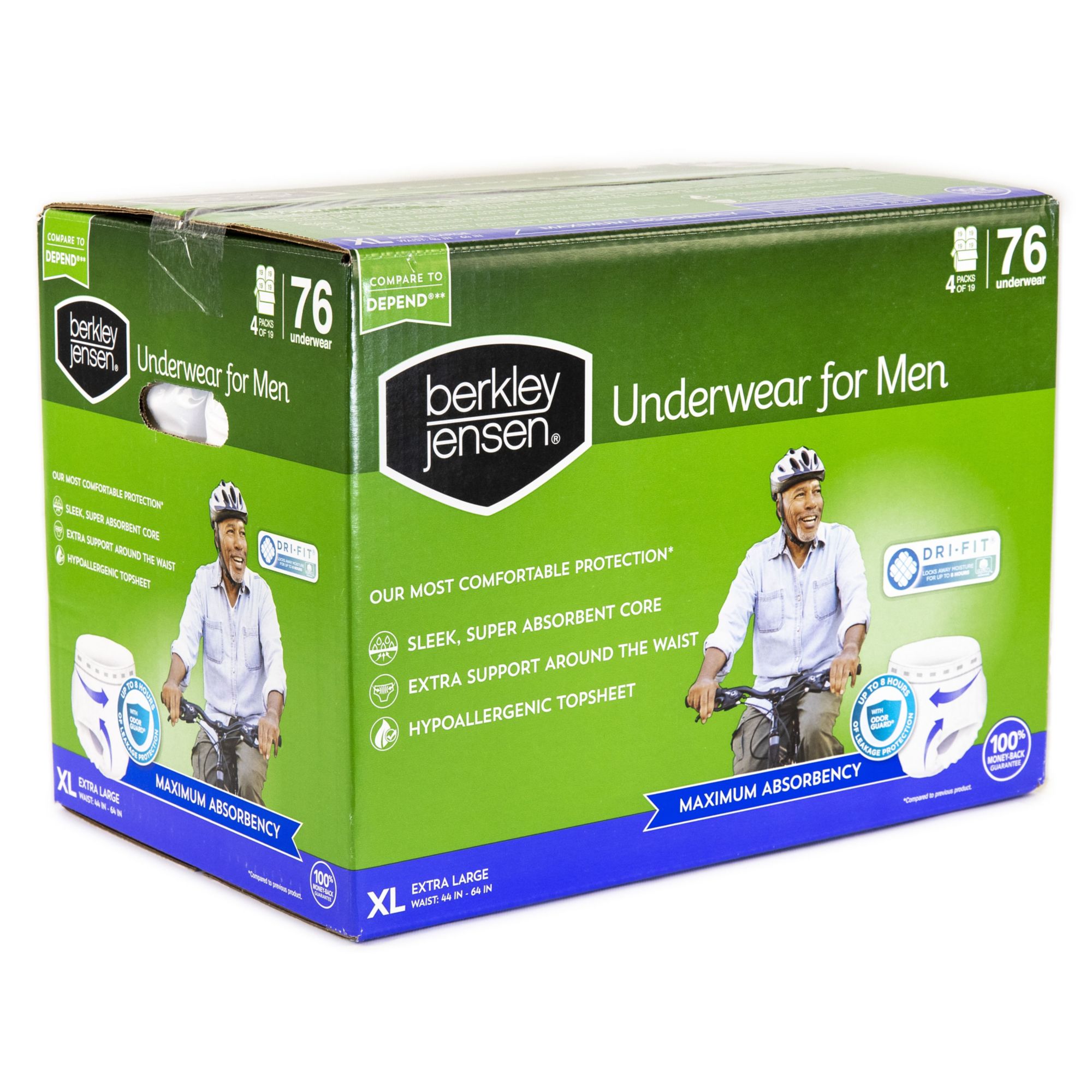 Berkley Jensen Incontinence Underwear for Women with Maximum Absorbency, S/M,  92 ct.