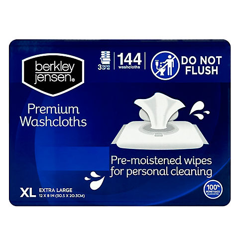 Berkley Jensen Premium Washcloths, 144 ct.