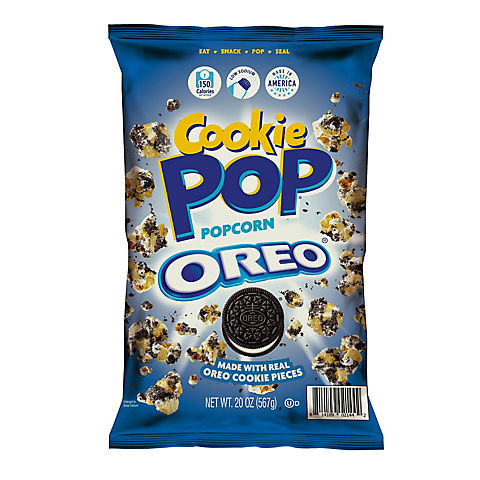 Cookie Pop Popcorn Made With Real Oreo Cookie Pieces, 20 oz.