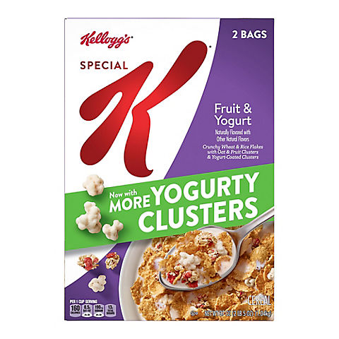 Kellogg's Special K Breakfast Cereal, Fruit and Yogurt, 2 pk./37 oz.